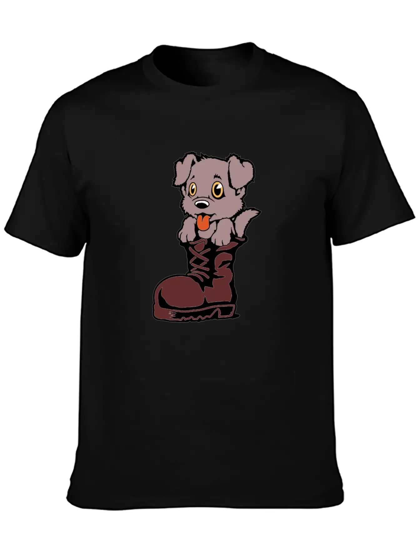 Boots Dog Essential Cotton Tee For Daily Outfits ¨C Unisex Style