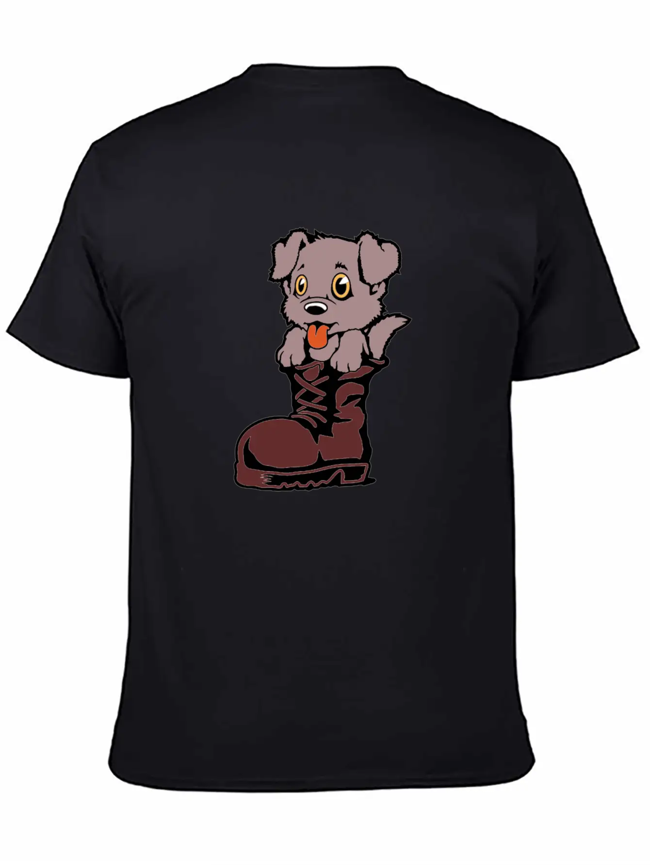 Boots Dog Essential Cotton Tee For Daily Outfits ¨C Unisex Style
