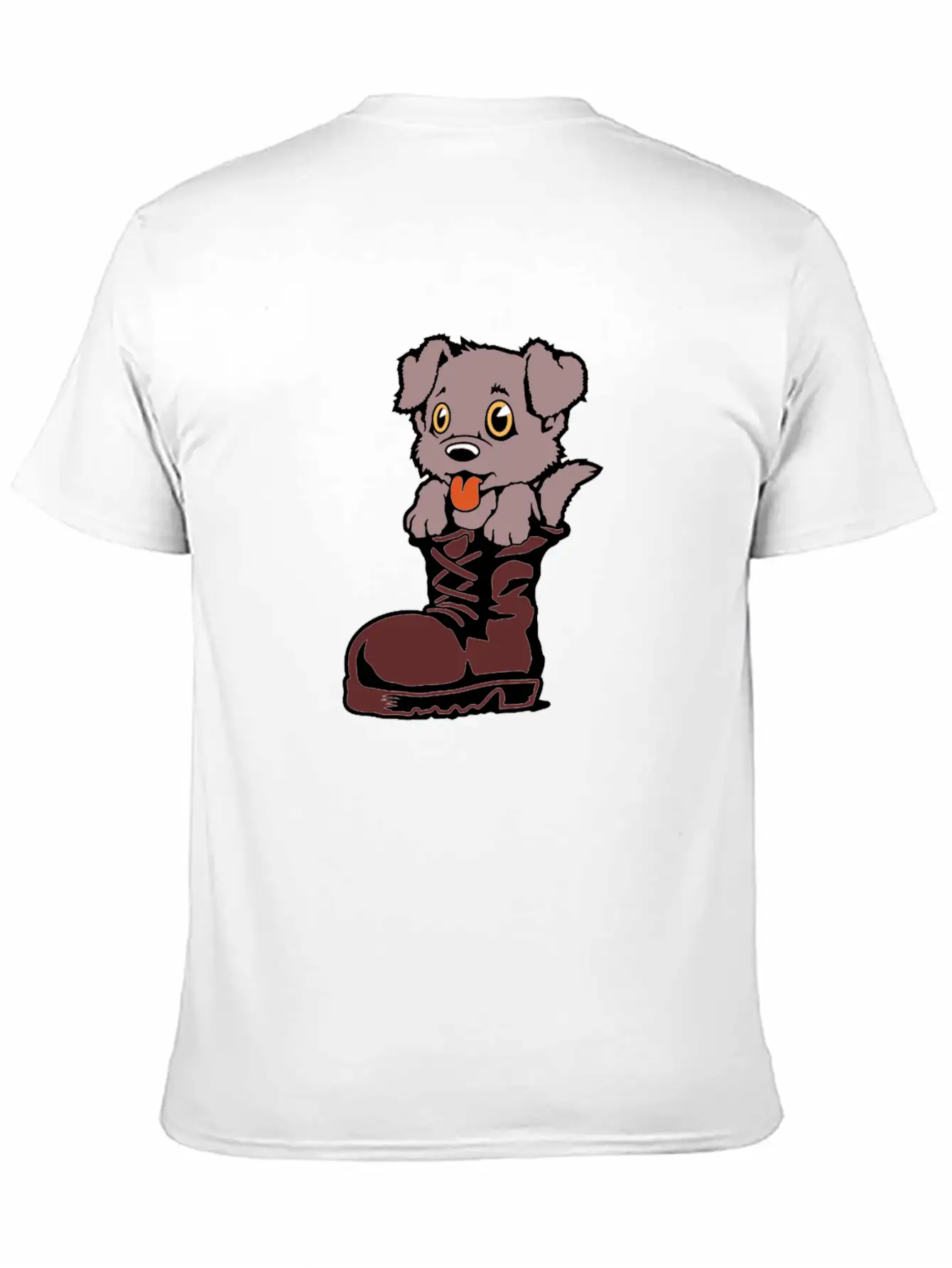 Boots Dog Essential Cotton Tee For Daily Outfits ¨C Unisex Style
