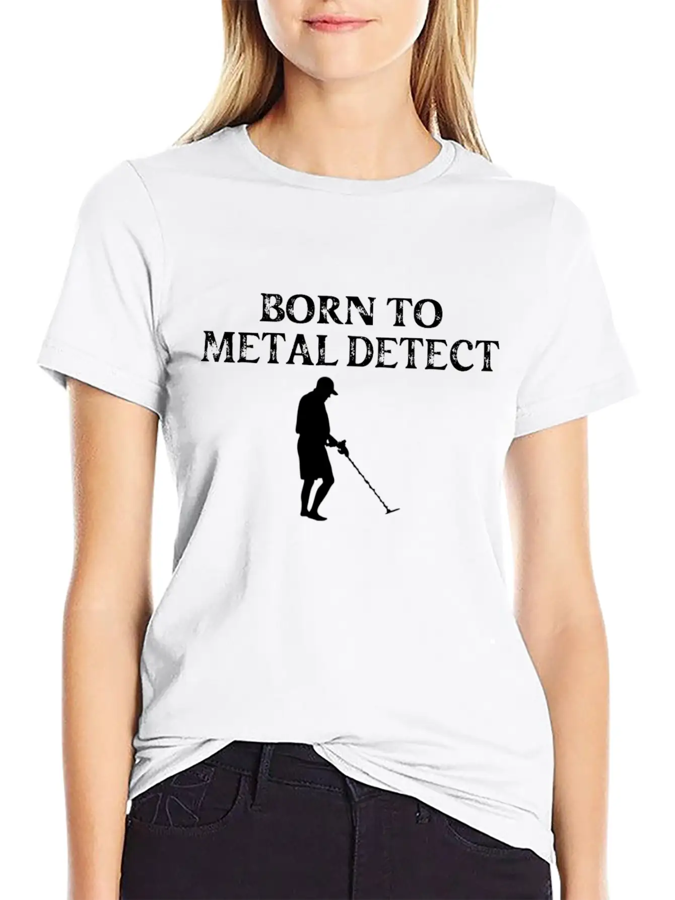 Born To Metal Detect Metal Detecting Basic Graphic T-Shirt ¨C Daily Comfort In Soft Cotton