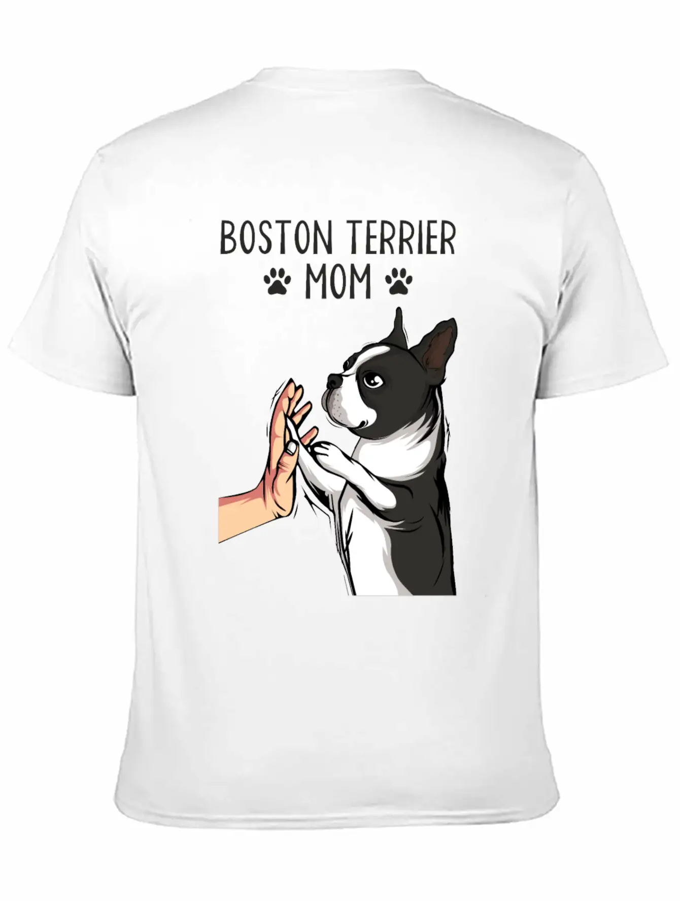 Boston Terrier Mom Dogs Mama Mist Basic Graphic T-Shirt ¨C Daily Comfort In Soft Cotton