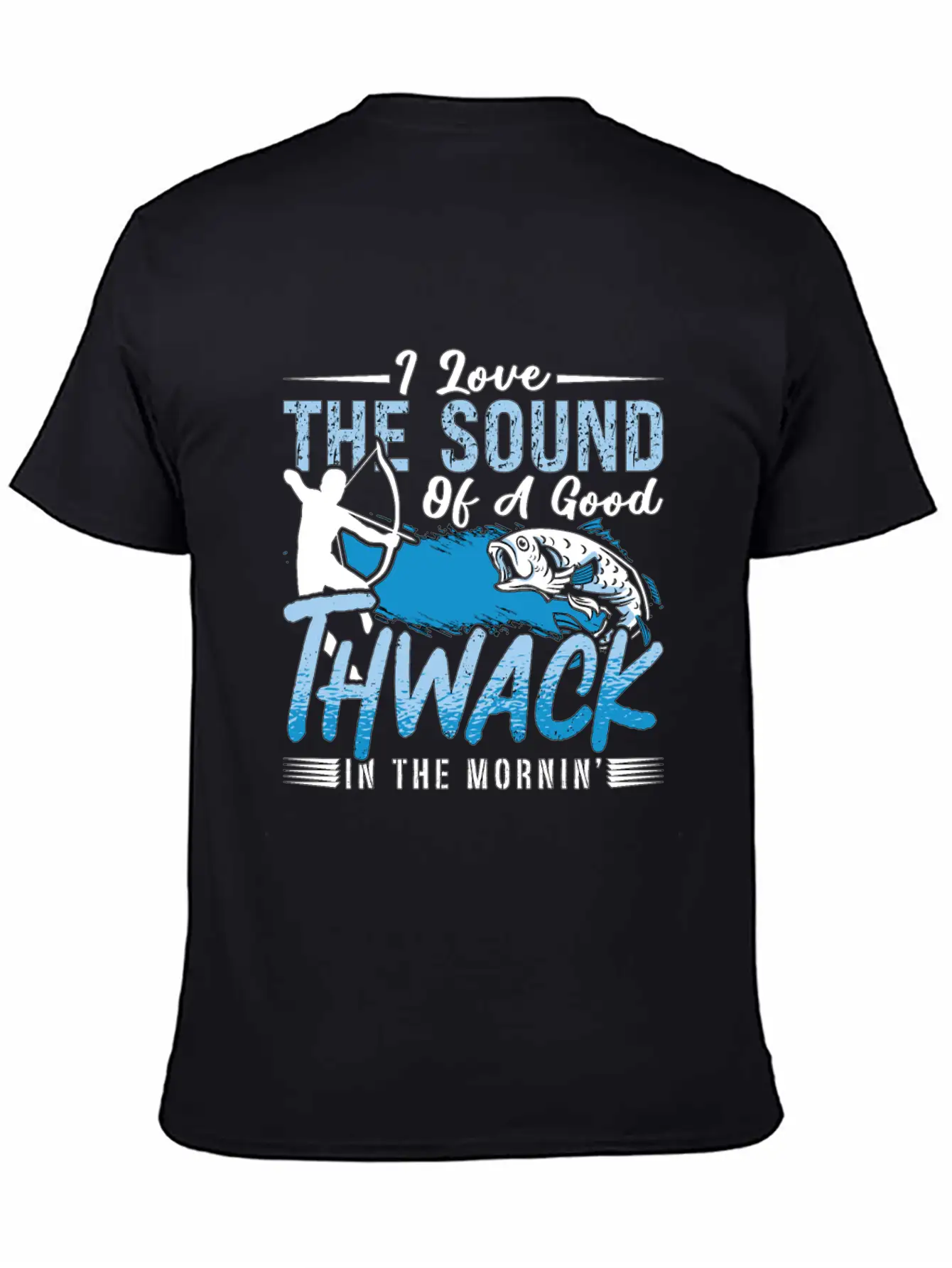 Bowfishing I Love The Sound Of Fisherman Bowfisher Essential Cotton Tee For Daily Outfits ¨C Unisex Style