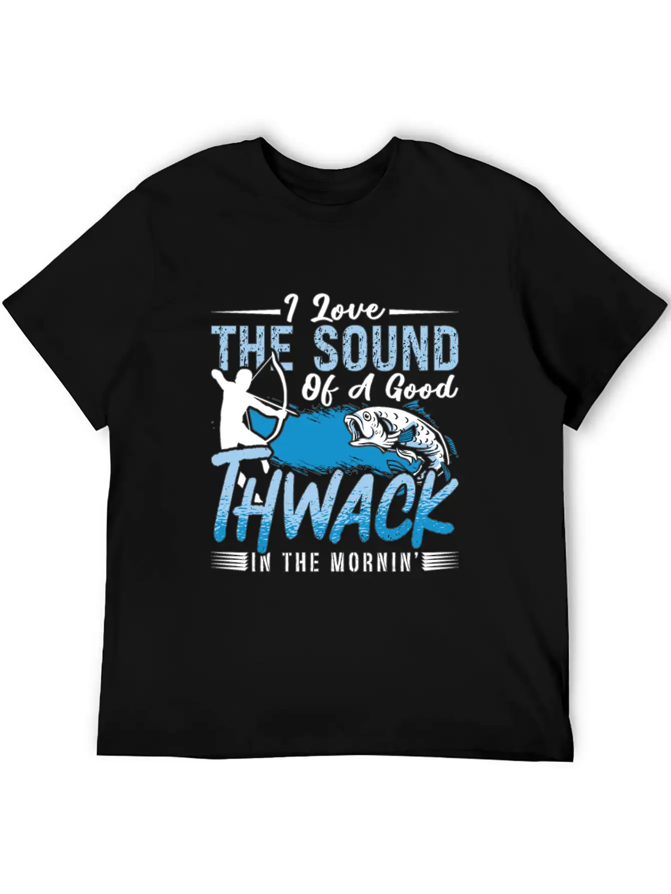 Bowfishing I Love The Sound Of Fisherman Bowfisher Essential Cotton Tee For Daily Outfits ¨C Unisex Style