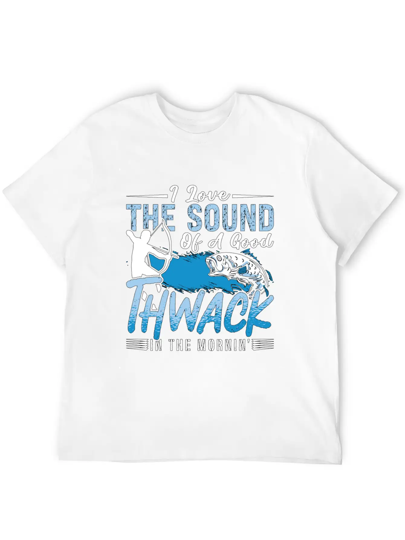 Bowfishing I Love The Sound Of Fisherman Bowfisher Essential Cotton Tee For Daily Outfits ¨C Unisex Style