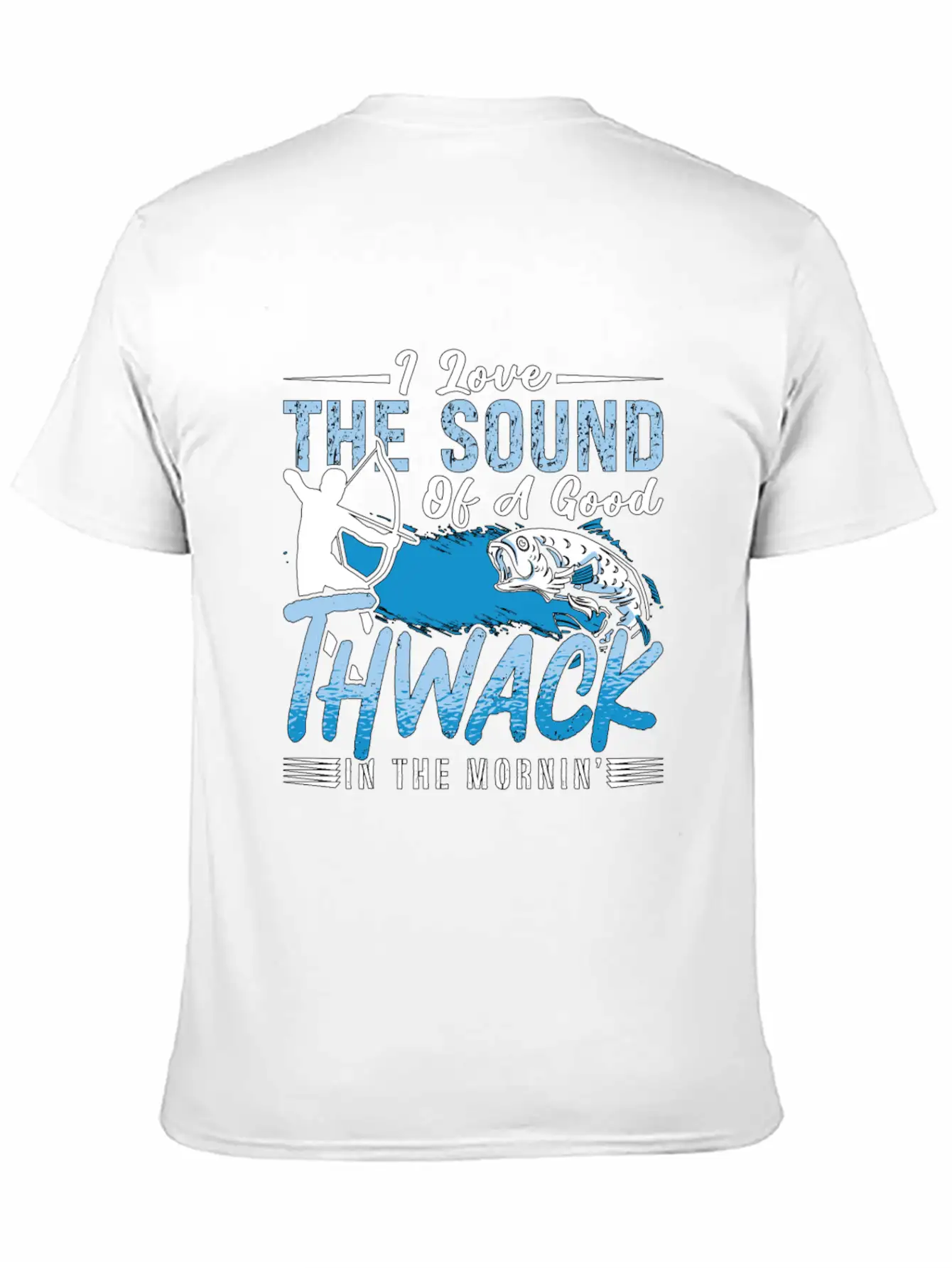 Bowfishing I Love The Sound Of Fisherman Bowfisher Essential Cotton Tee For Daily Outfits ¨C Unisex Style