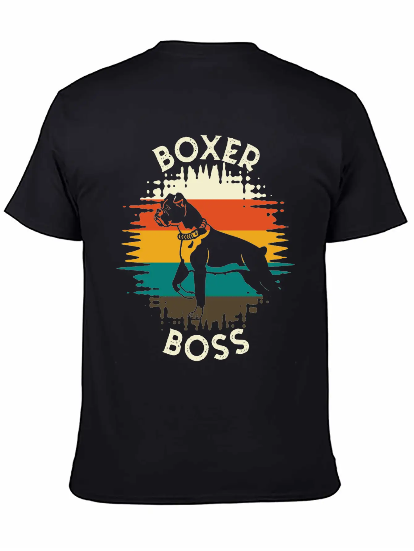 Boxer Boss Dog Dog Breed Fighting Dog Essential Cotton Tee For Daily Outfits ¨C Unisex Style