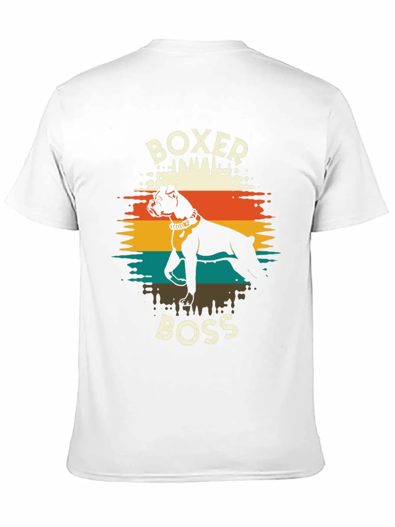 Boxer Boss Dog Dog Breed Fighting Dog Essential Cotton Tee For Daily Outfits ¨C Unisex Style