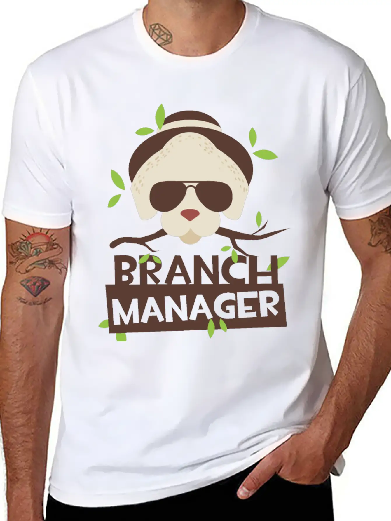 Branch Manager Basic Graphic T-Shirt ¨C Daily Comfort In Soft Cotton