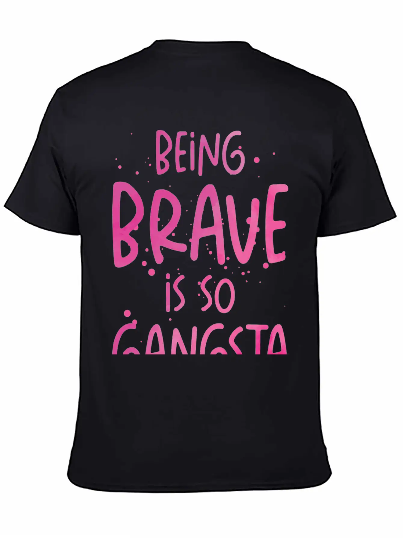 Brave Gangsta School Counselor Emotion Quotes Essential Cotton Tee For Daily Outfits ¨C Unisex Style