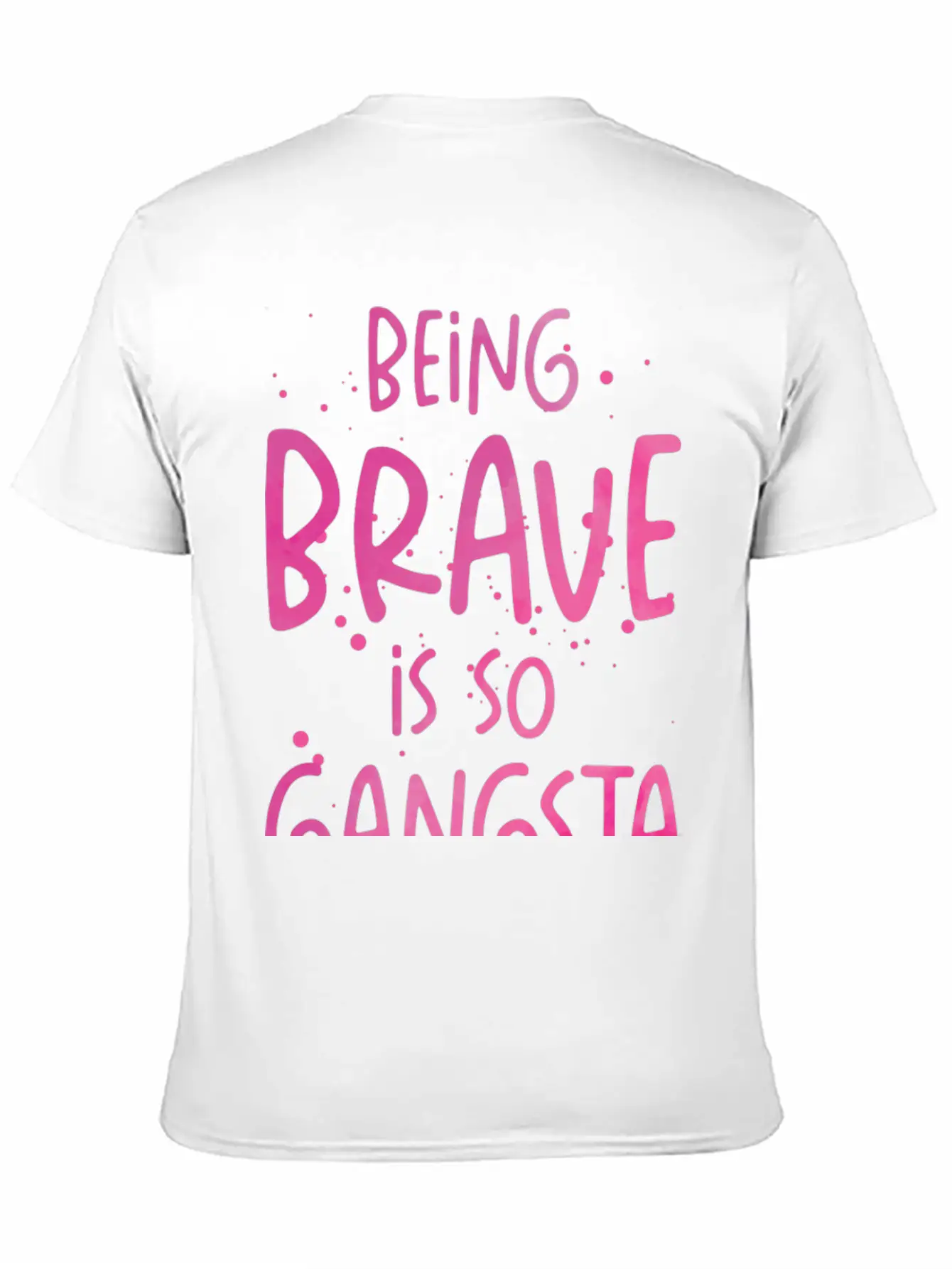 Brave Gangsta School Counselor Emotion Quotes Essential Cotton Tee For Daily Outfits ¨C Unisex Style