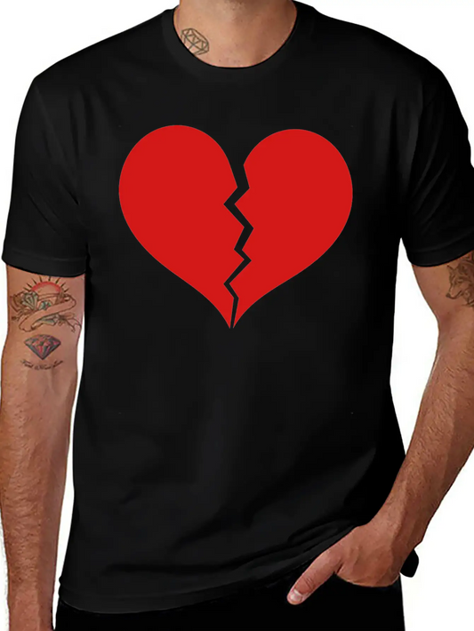 Broken Heart Soft Cotton Short Sleeve Tee ¨C Unisex Wardrobe Staple