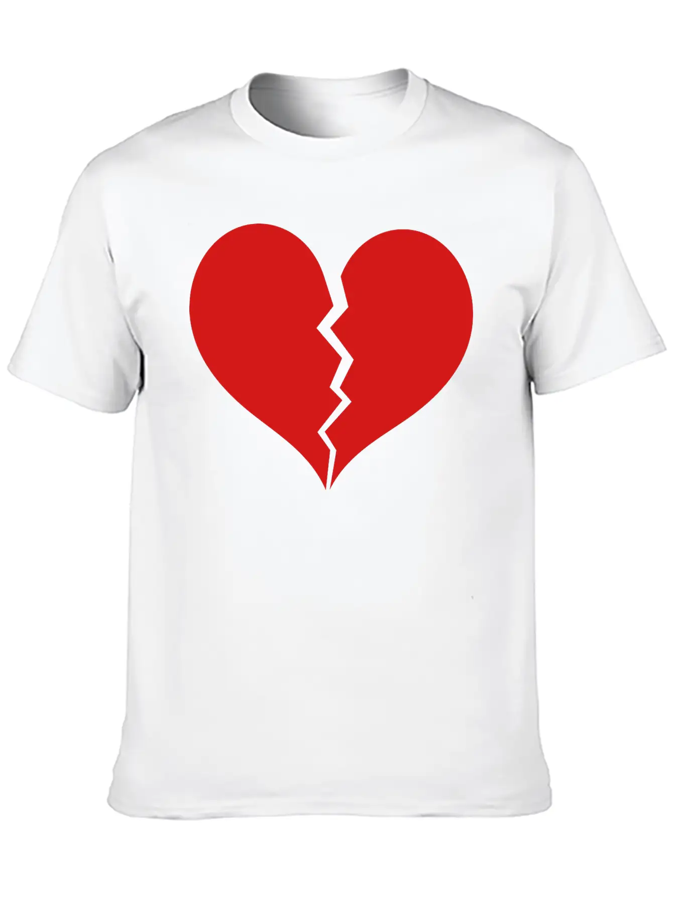 Broken Heart Soft Cotton Short Sleeve Tee ¨C Unisex Wardrobe Staple