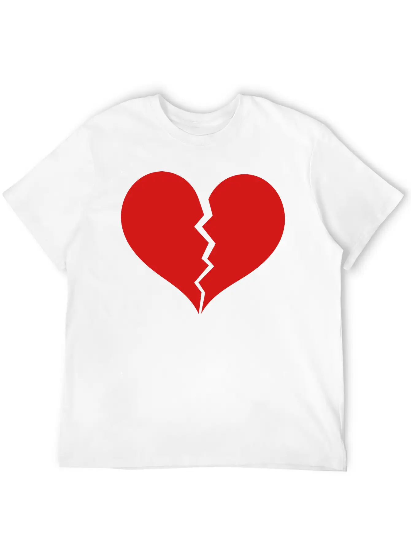 Broken Heart Soft Cotton Short Sleeve Tee ¨C Unisex Wardrobe Staple