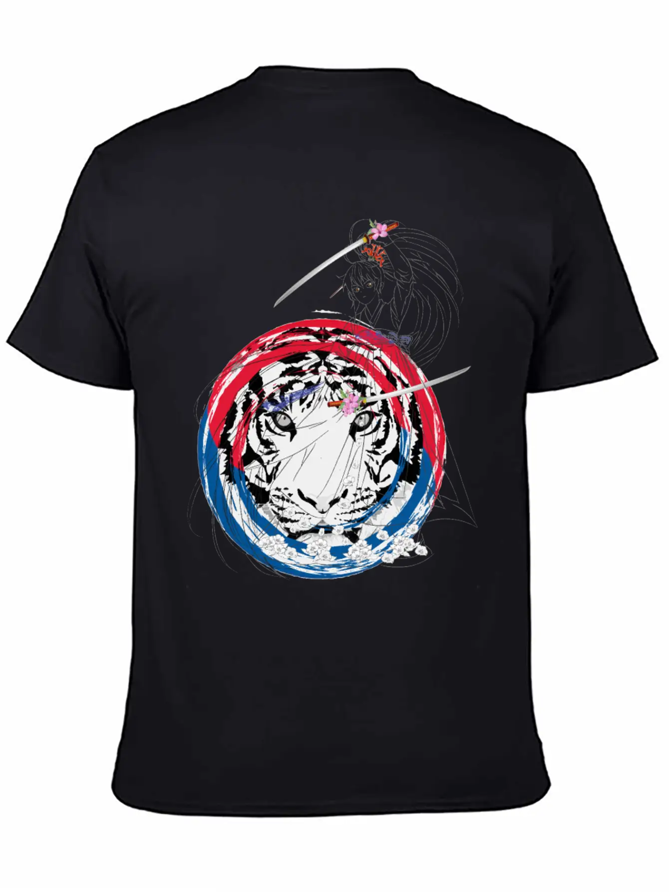 BTS Bangtan Boys Army Korea White Tiger Sword Gift Basic Graphic T-Shirt ¨C Daily Comfort In Soft Cotton