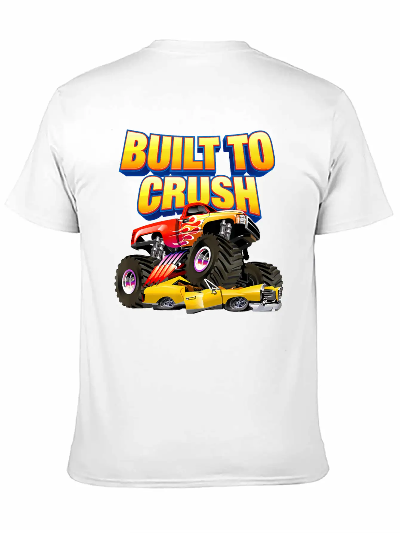 Built To Crush Monster Truck T Shirt841 Essential Cotton Tee For Daily Outfits ¨C Unisex Style