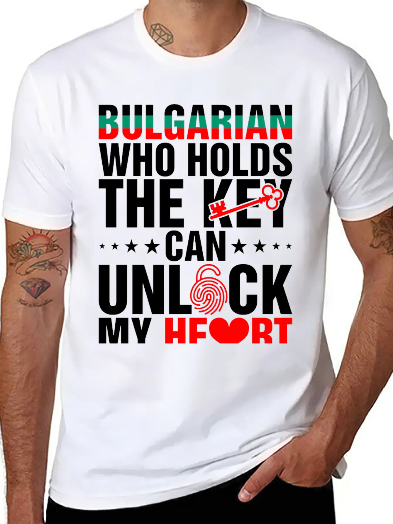Bulgarian Who Holds The Key Essential Cotton Tee For Daily Outfits ¨C Unisex Style