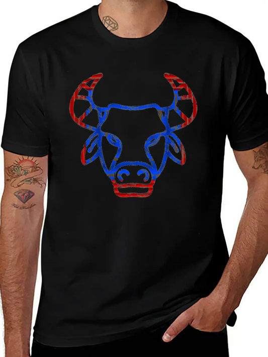 Bull Face Soft Cotton Short Sleeve Tee ¨C Unisex Wardrobe Staple