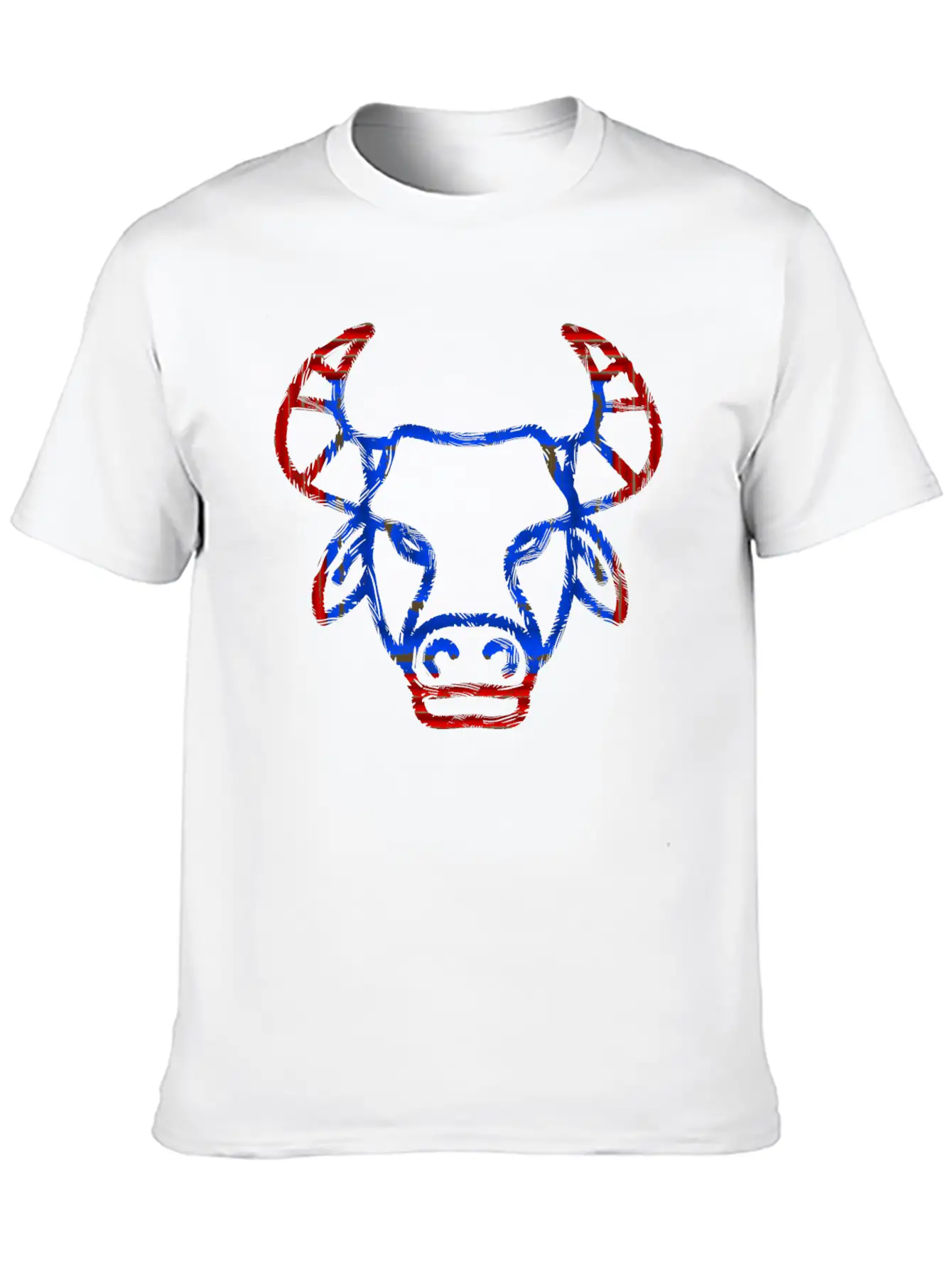 Bull Face Soft Cotton Short Sleeve Tee ¨C Unisex Wardrobe Staple
