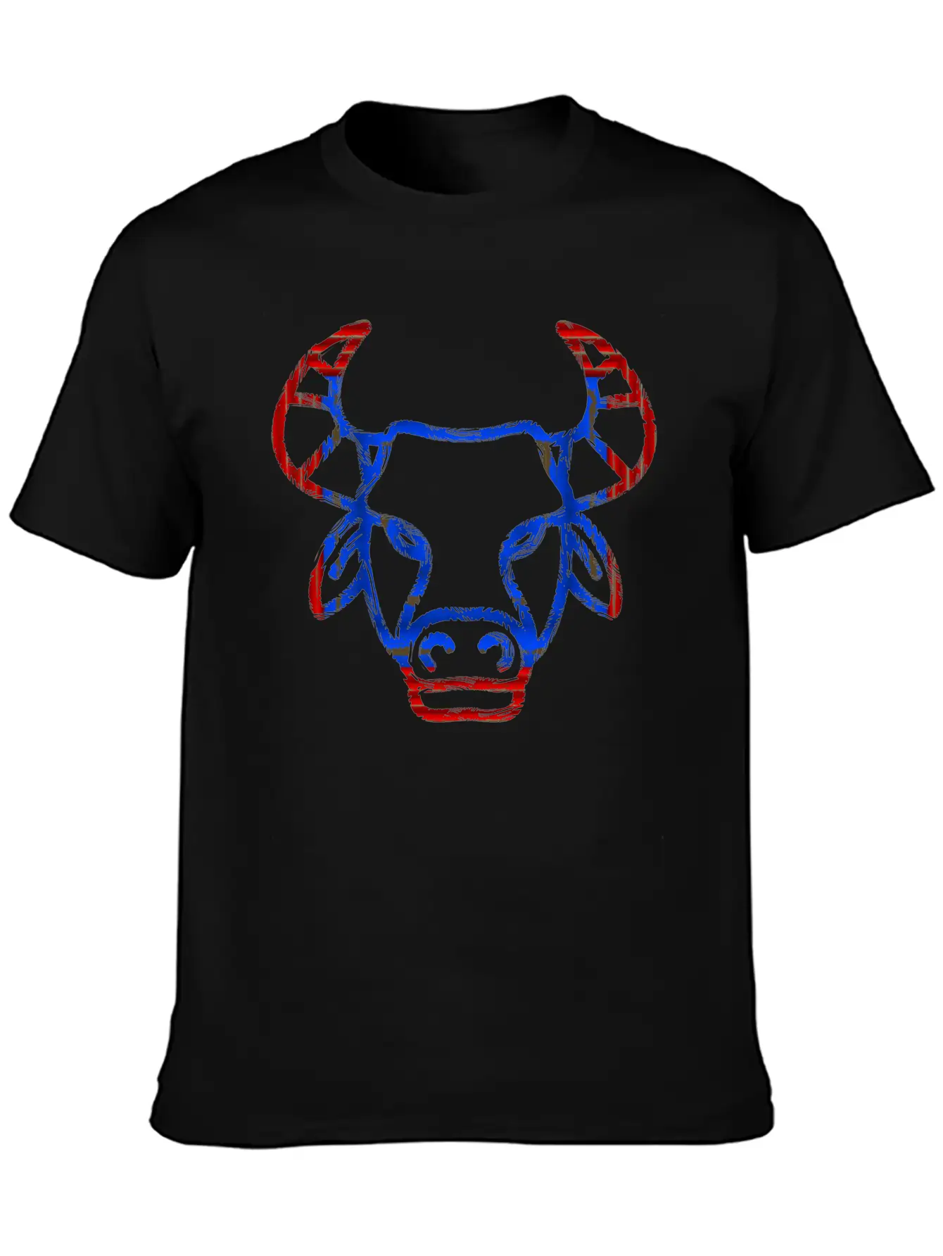 Bull Face Soft Cotton Short Sleeve Tee ¨C Unisex Wardrobe Staple