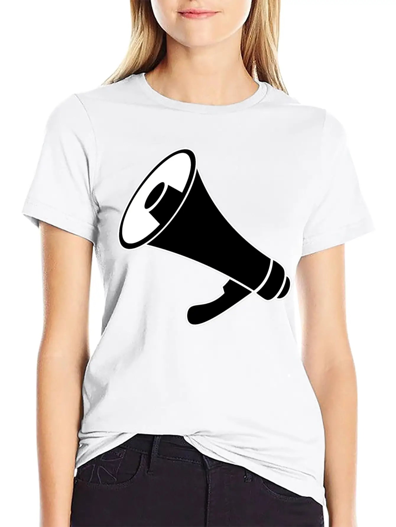 Bullhorn Icon Essential Cotton Tee For Daily Outfits ¨C Unisex Style