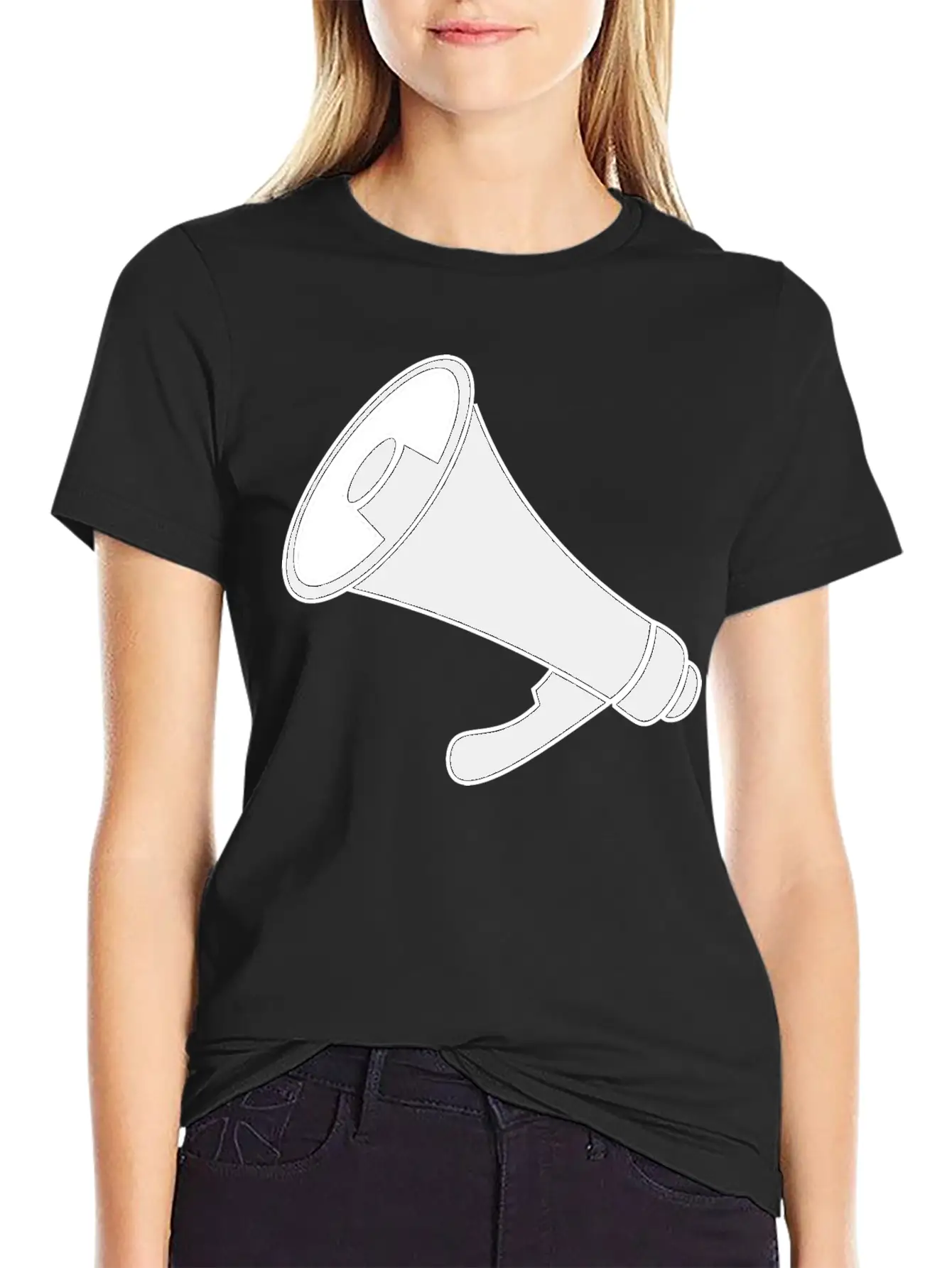 Bullhorn Icon Essential Cotton Tee For Daily Outfits ¨C Unisex Style