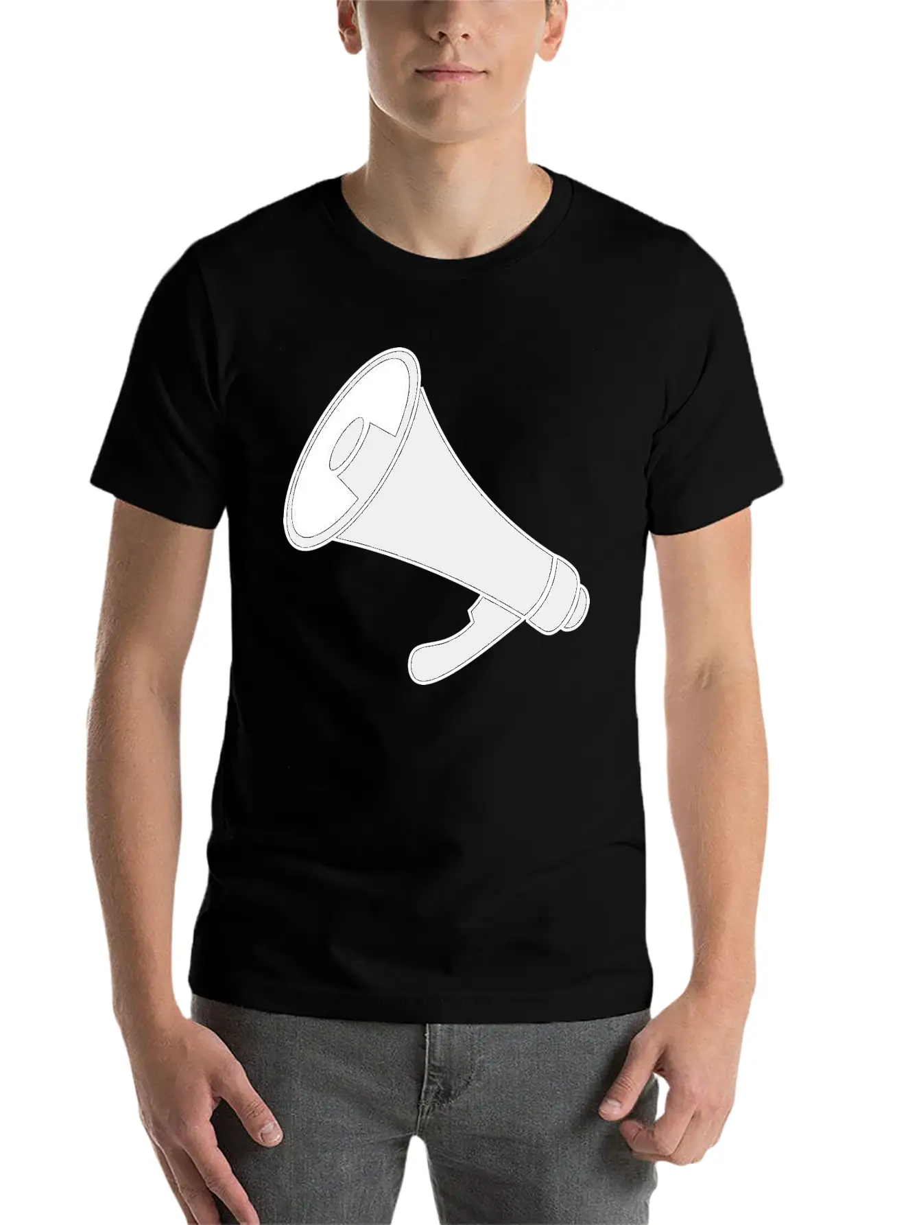 Bullhorn Icon Essential Cotton Tee For Daily Outfits ¨C Unisex Style
