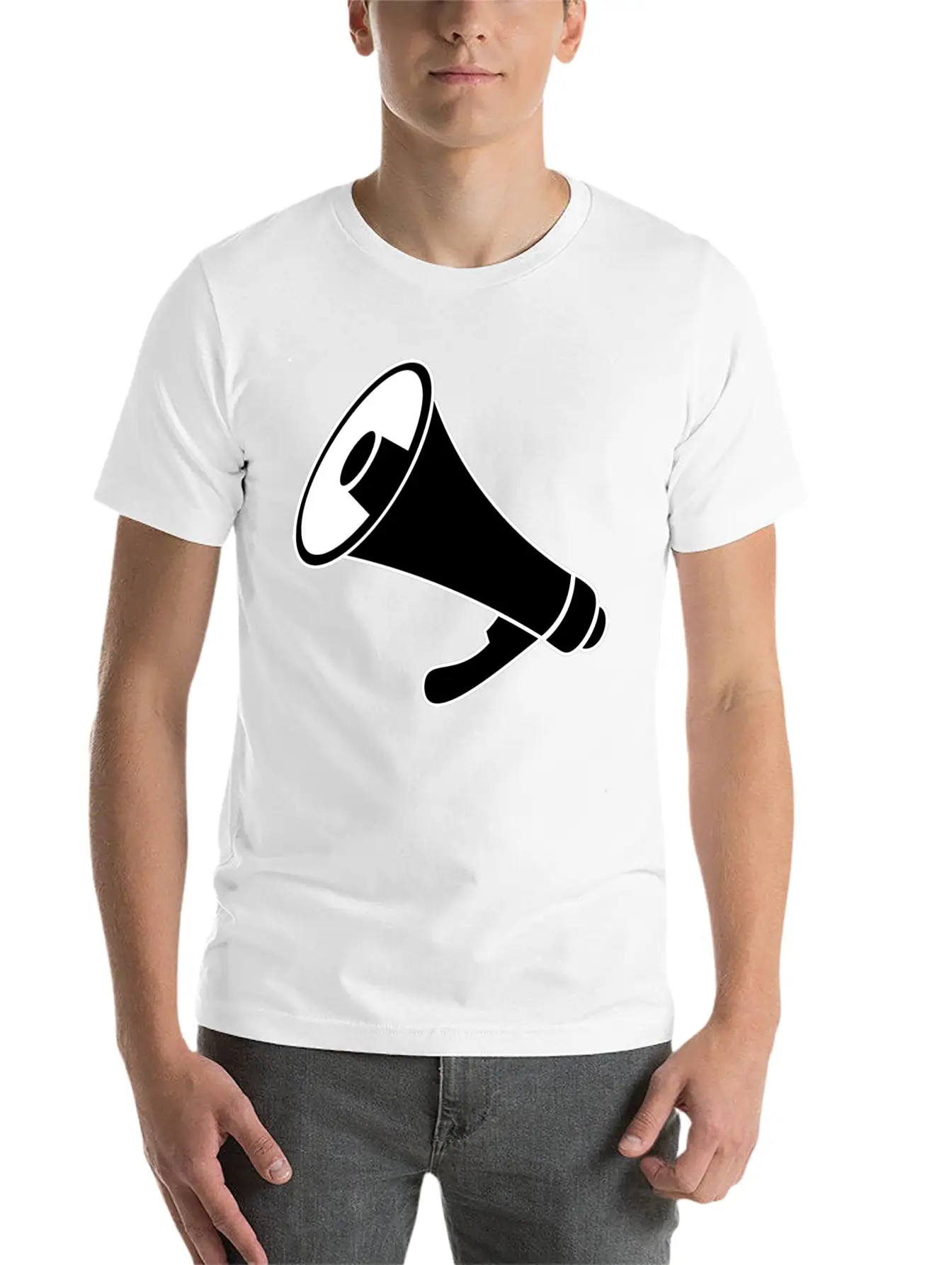 Bullhorn Icon Essential Cotton Tee For Daily Outfits ¨C Unisex Style