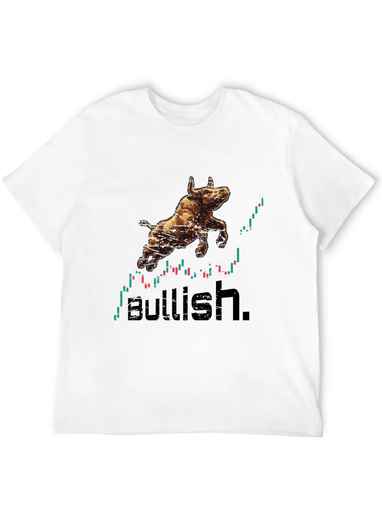 Bullish Chart Bull Stock Market Trading Crypto Soft Cotton Short Sleeve Tee ¨C Unisex Wardrobe Staple