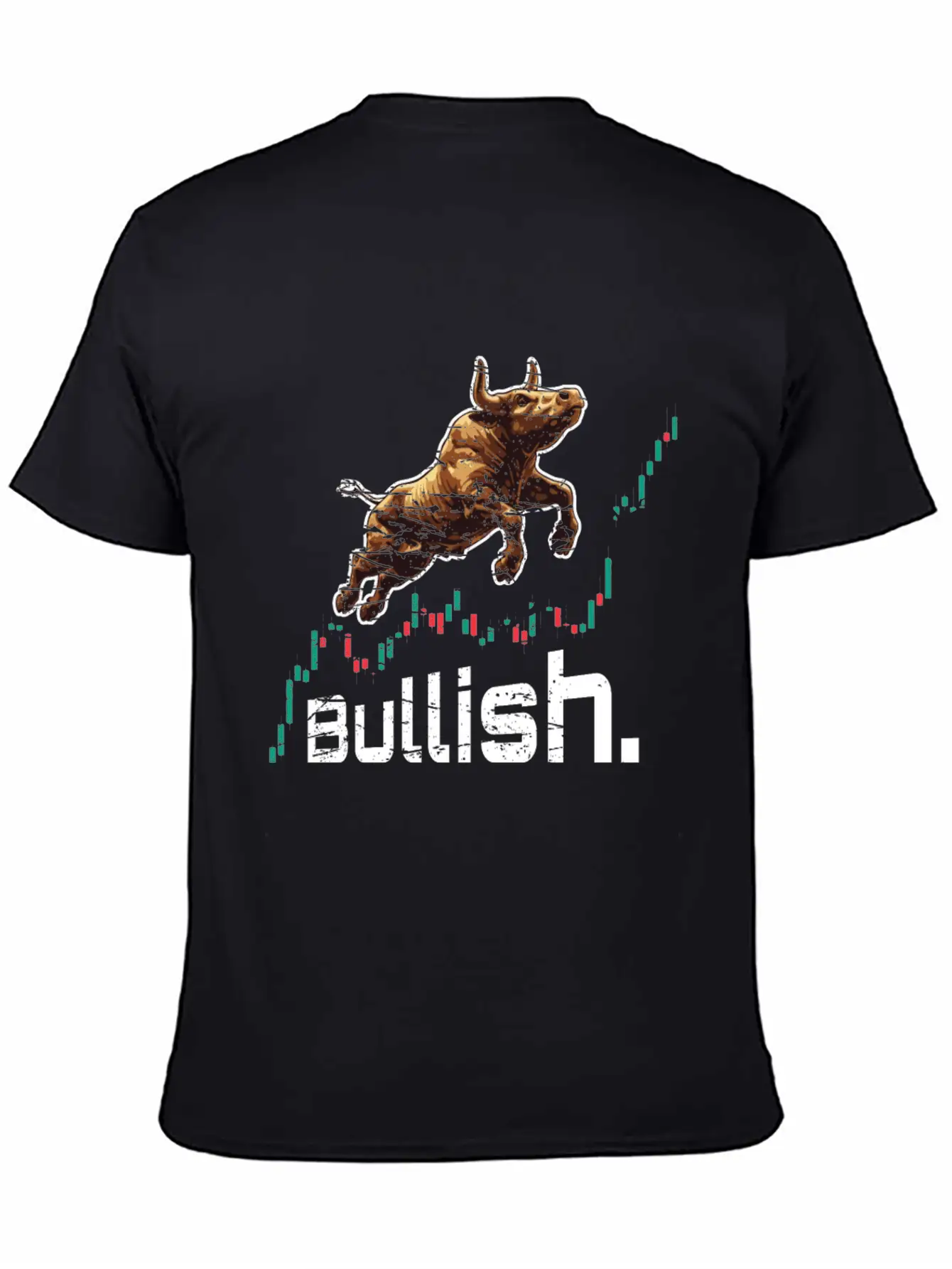 Bullish Chart Bull Stock Market Trading Crypto Soft Cotton Short Sleeve Tee ¨C Unisex Wardrobe Staple
