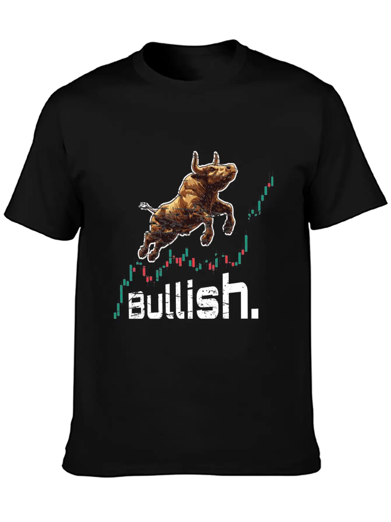 Bullish Chart Bull Stock Market Trading Crypto Soft Cotton Short Sleeve Tee ¨C Unisex Wardrobe Staple