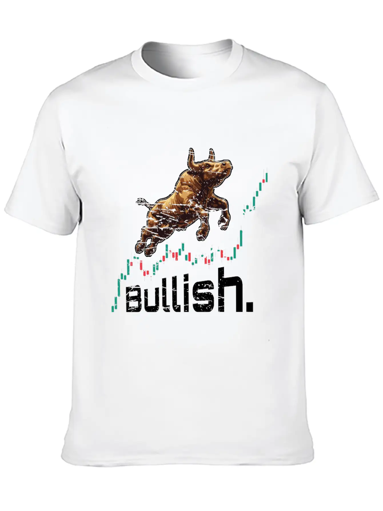 Bullish Chart Bull Stock Market Trading Crypto Soft Cotton Short Sleeve Tee ¨C Unisex Wardrobe Staple