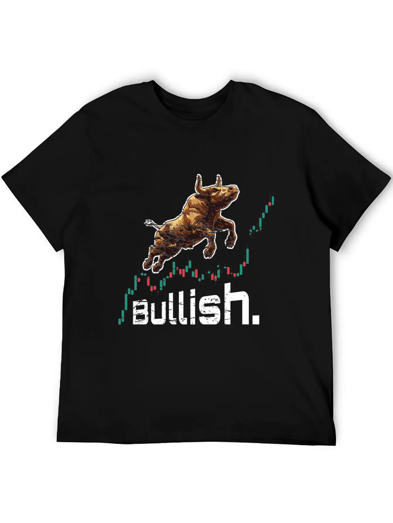 Bullish Chart Bull Stock Market Trading Crypto Soft Cotton Short Sleeve Tee ¨C Unisex Wardrobe Staple