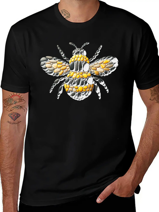 Bumblebee Pebble Artwork Basic Graphic T-Shirt ¨C Daily Comfort In Soft Cotton