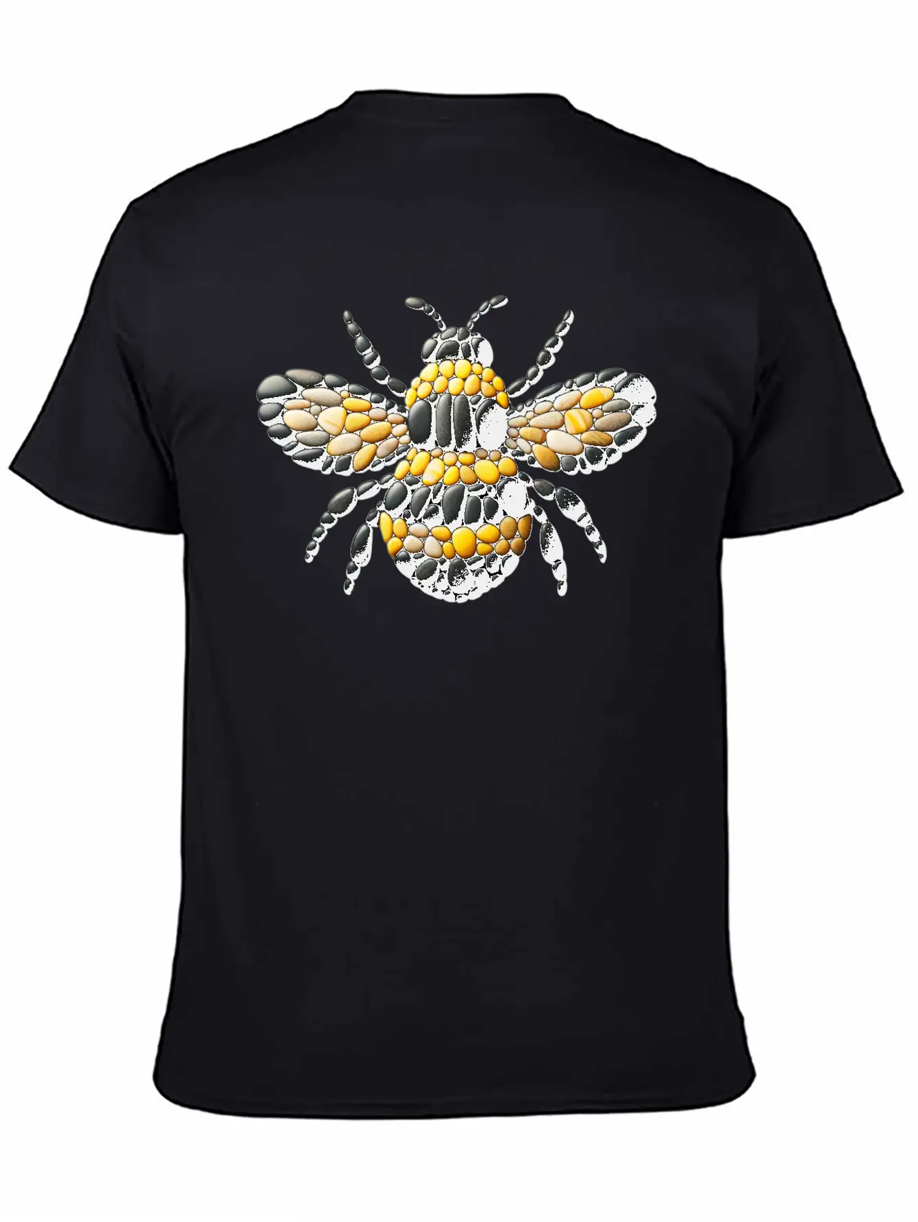 Bumblebee Pebble Artwork Basic Graphic T-Shirt ¨C Daily Comfort In Soft Cotton