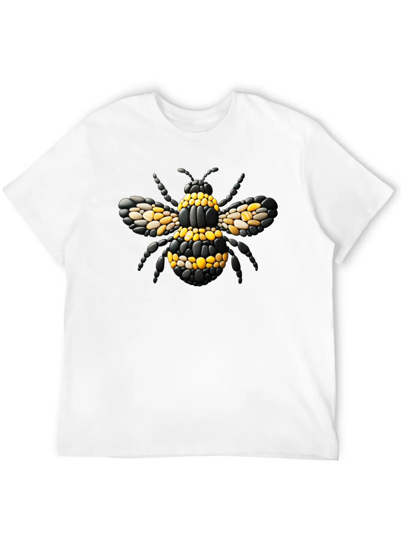 Bumblebee Pebble Artwork Basic Graphic T-Shirt ¨C Daily Comfort In Soft Cotton
