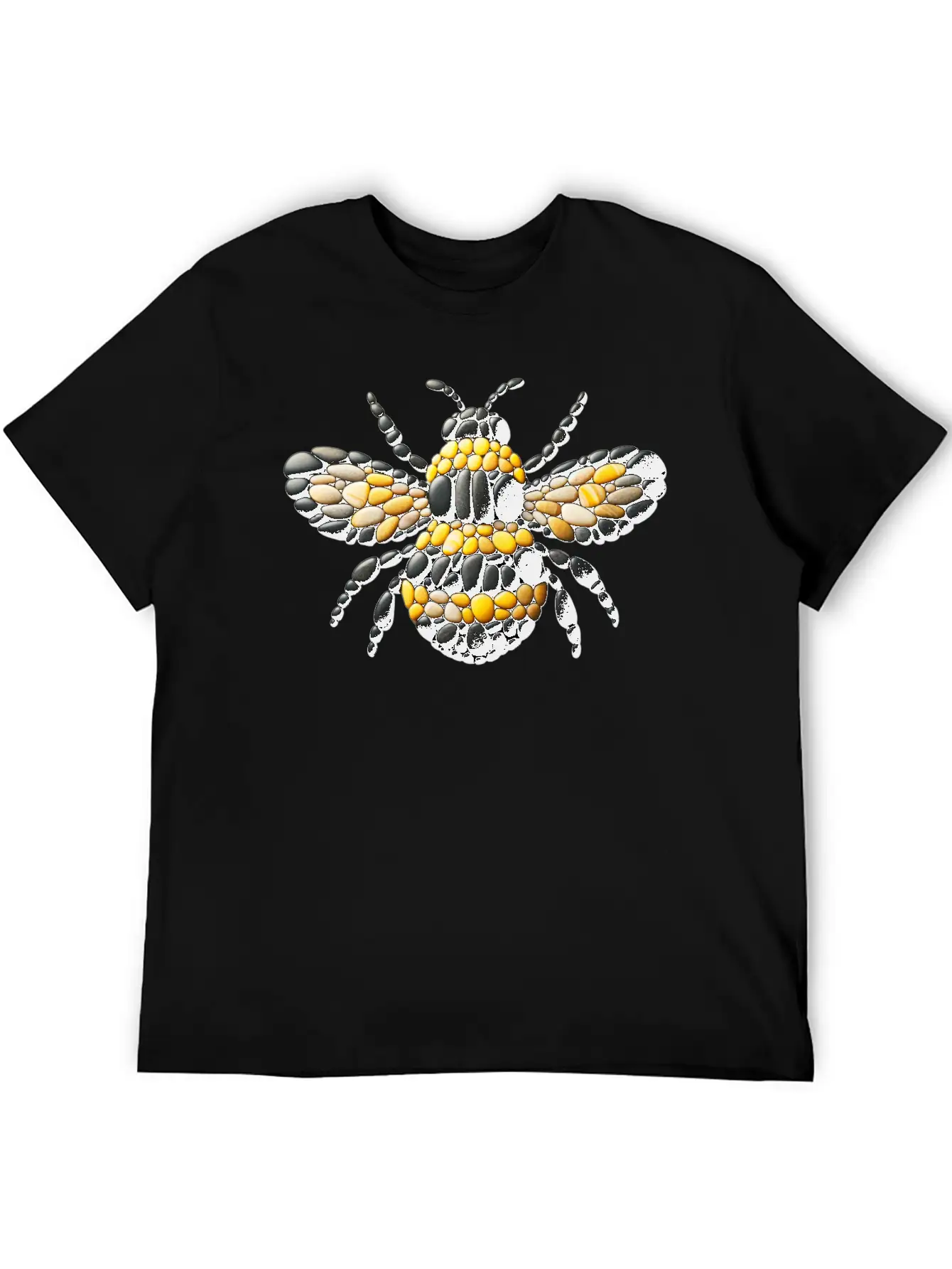 Bumblebee Pebble Artwork Basic Graphic T-Shirt ¨C Daily Comfort In Soft Cotton