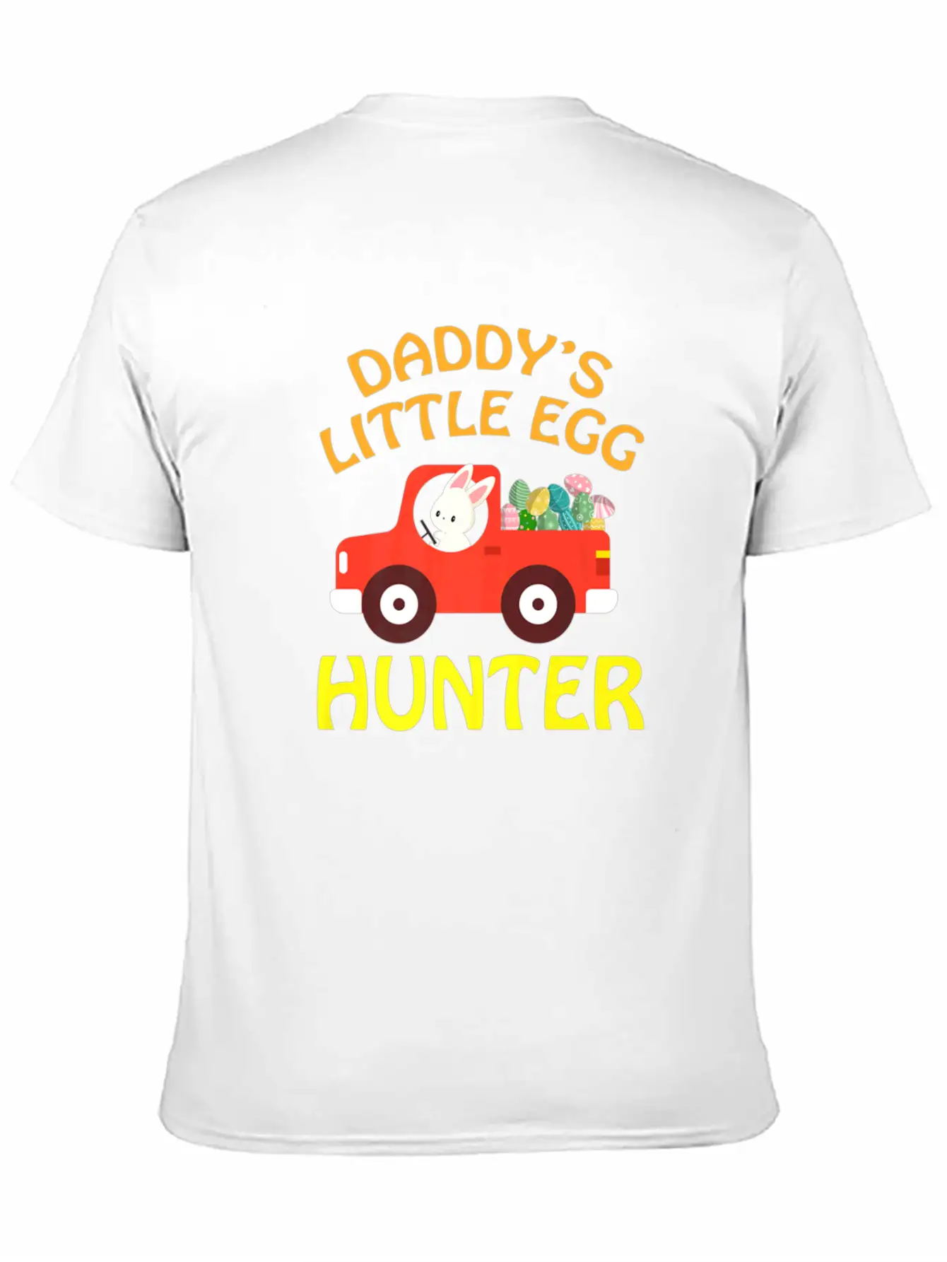 Bunny Drive Car Carring Eggs Daddys Little Egg Hu Basic Graphic T-Shirt ¨C Daily Comfort In Soft Cotton