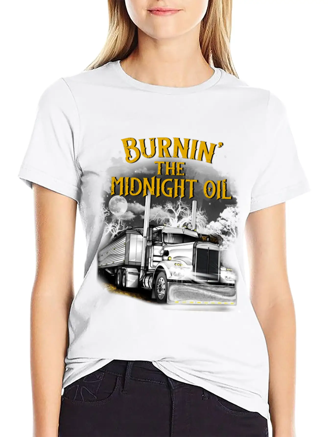 Burning The Midnight Oil Tshirt -gift Soft Cotton Short Sleeve Tee ¨C Unisex Wardrobe Staple