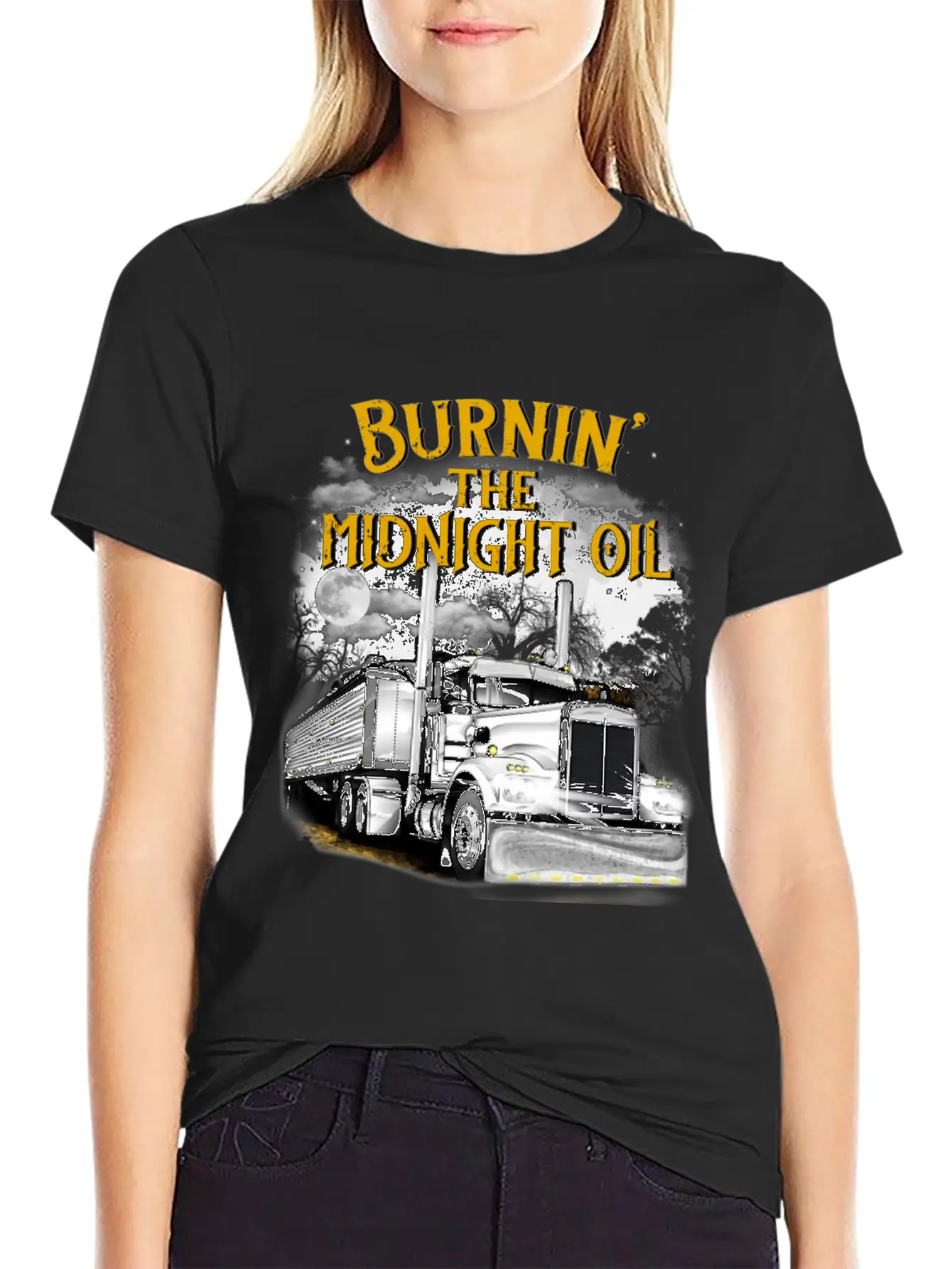 Burning The Midnight Oil Tshirt -gift Soft Cotton Short Sleeve Tee ¨C Unisex Wardrobe Staple
