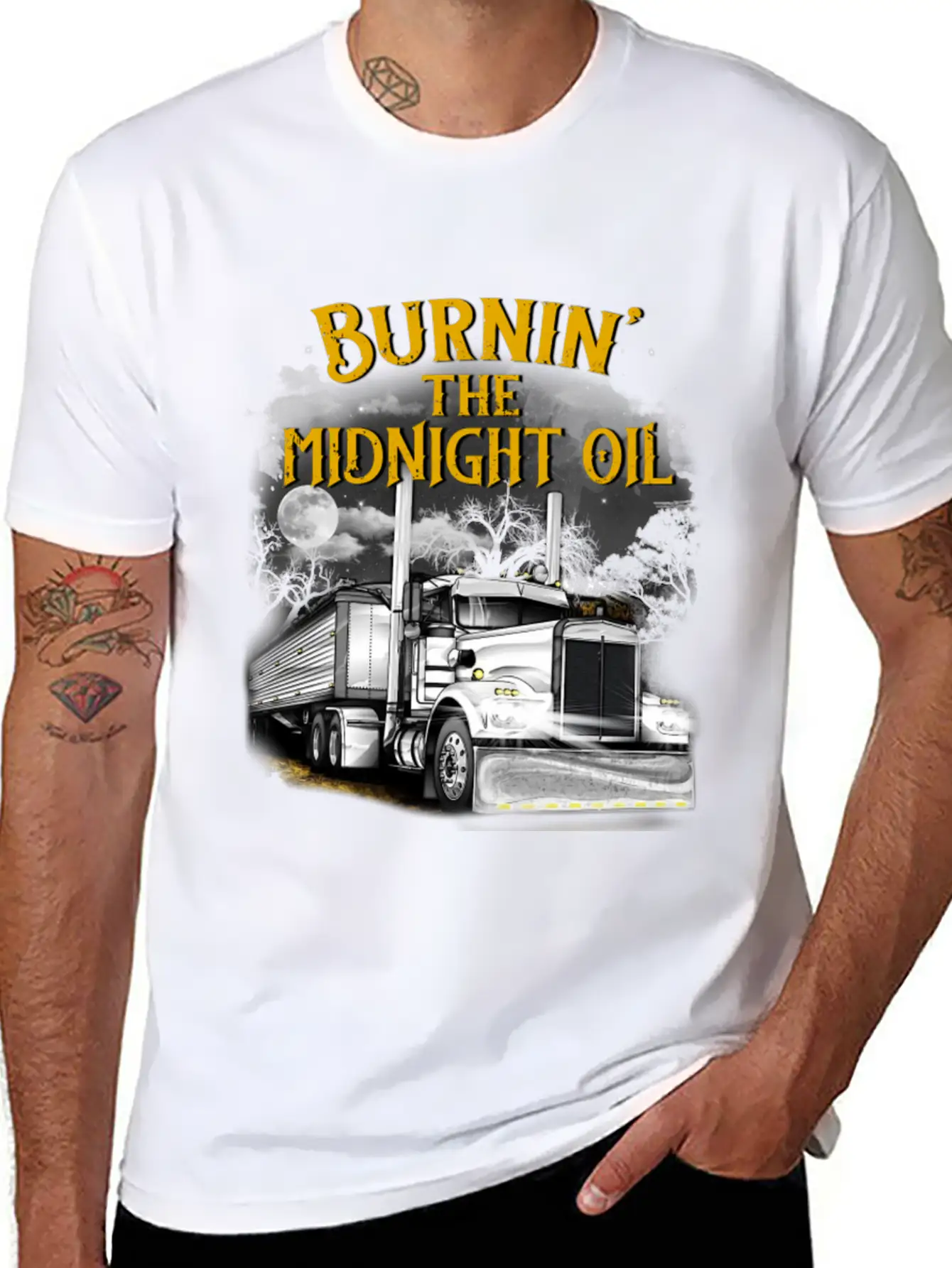 Burning The Midnight Oil Tshirt -gift Soft Cotton Short Sleeve Tee ¨C Unisex Wardrobe Staple