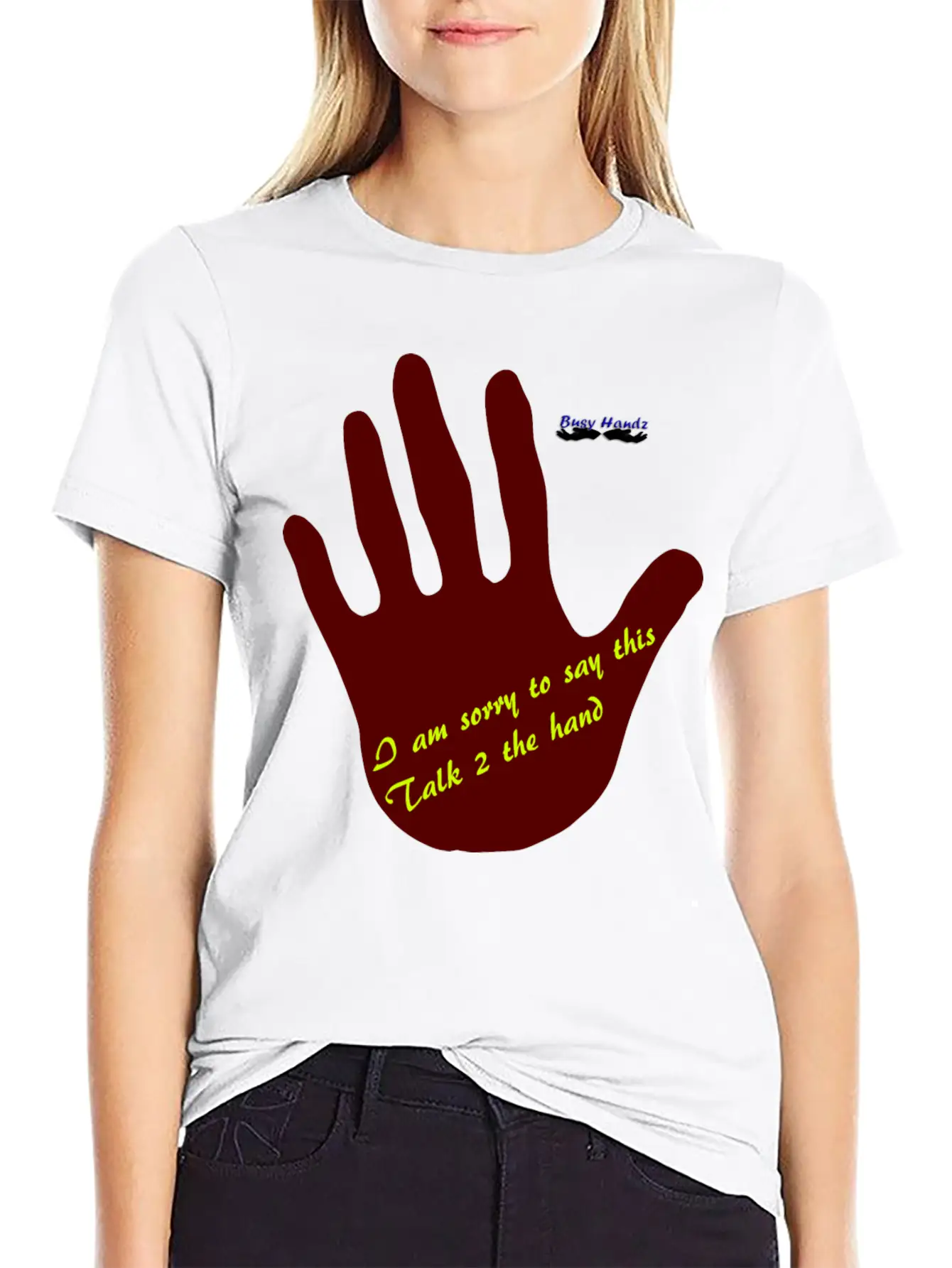 Busyhandz Dynamics White Kid's Long Sleeve T. Shir Essential Cotton Tee For Daily Outfits ¨C Unisex Style