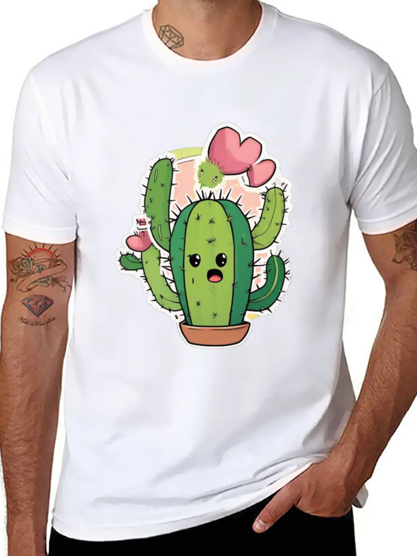 Cactus Baby Cactus Cacti Cactus Plant Basic Graphic T-Shirt ¨C Daily Comfort In Soft Cotton