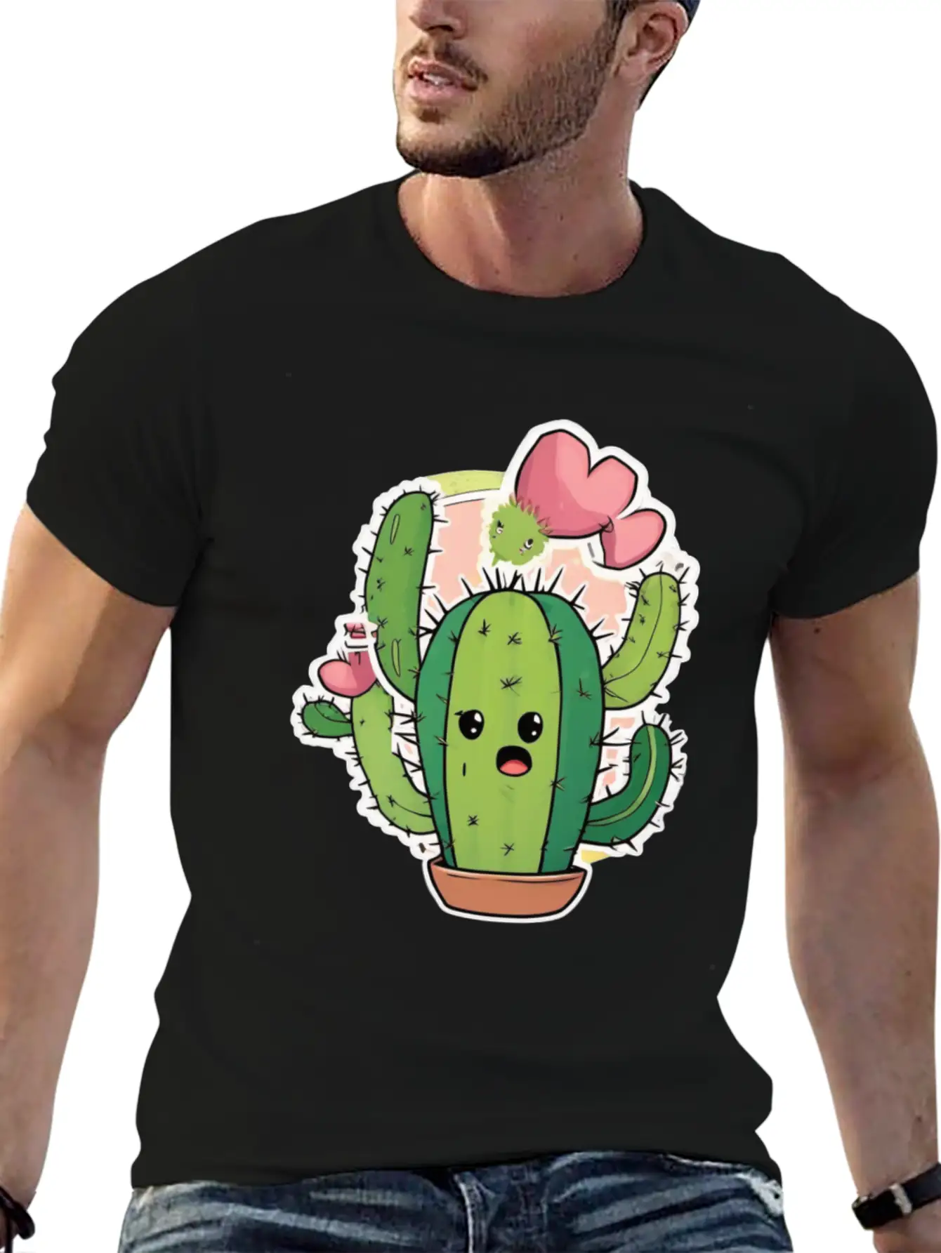 Cactus Baby Cactus Cacti Cactus Plant Basic Graphic T-Shirt ¨C Daily Comfort In Soft Cotton