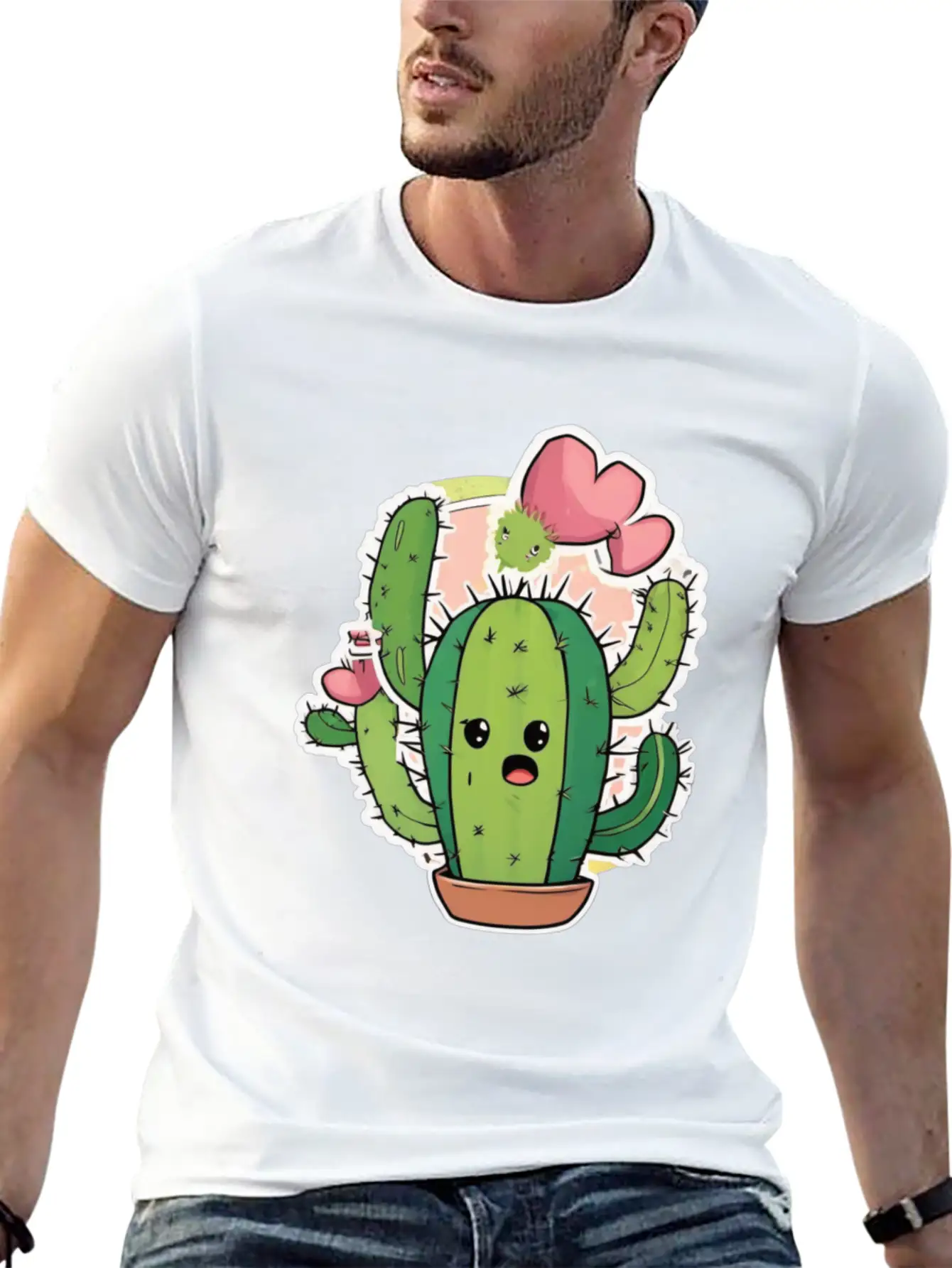 Cactus Baby Cactus Cacti Cactus Plant Basic Graphic T-Shirt ¨C Daily Comfort In Soft Cotton