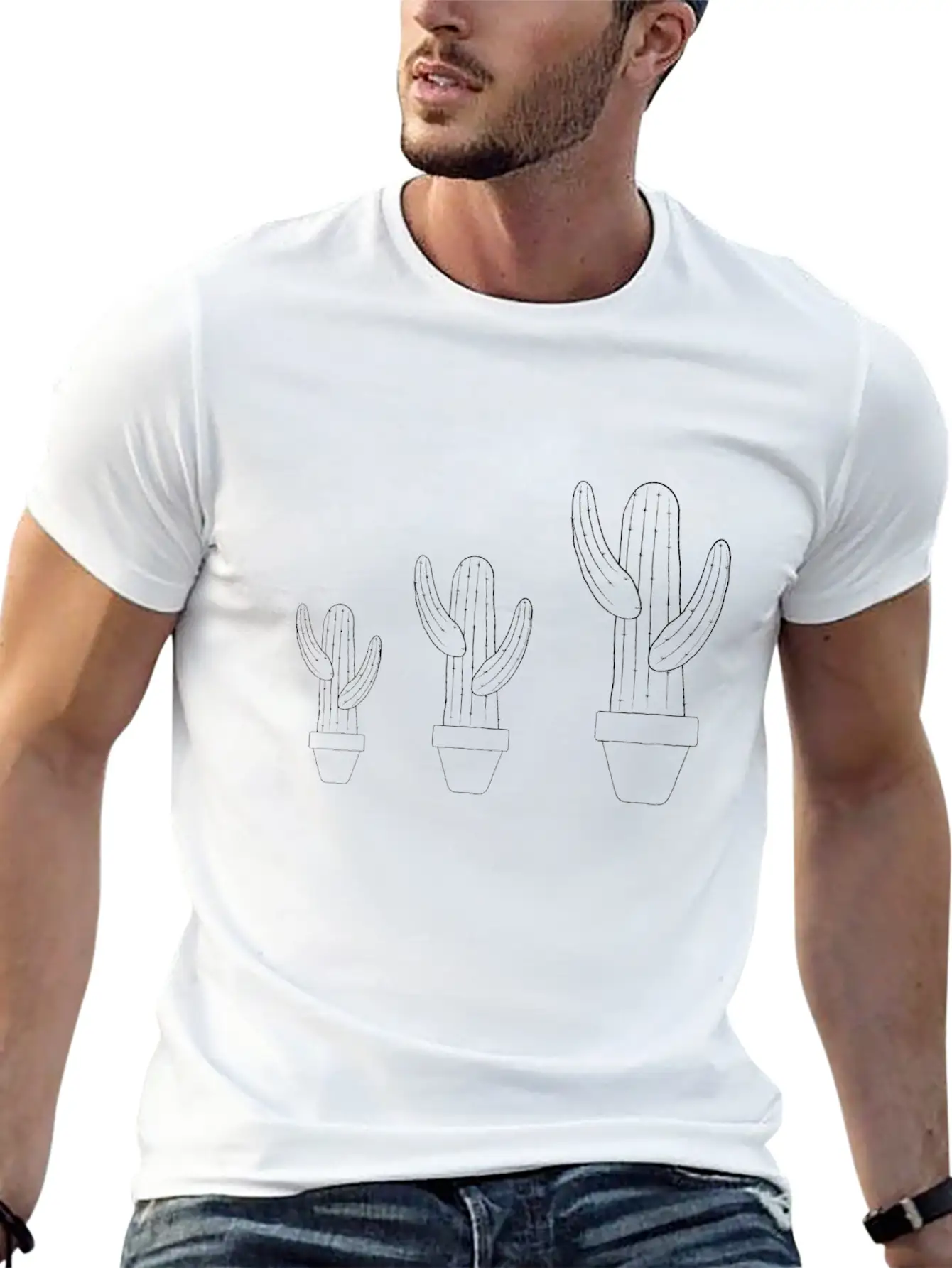 Cactus Basic Graphic T-Shirt ¨C Daily Comfort In Soft Cotton