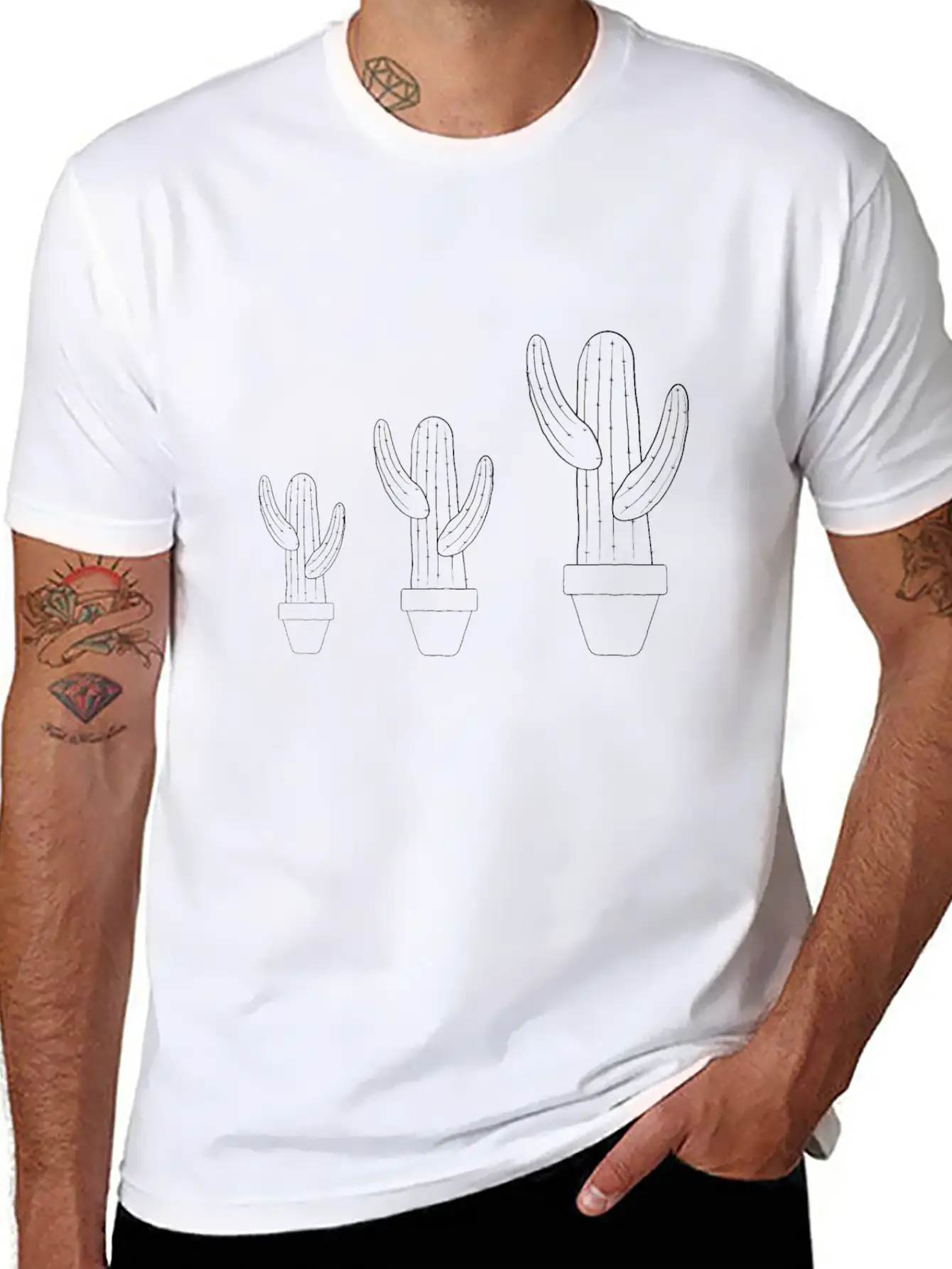 Cactus Basic Graphic T-Shirt ¨C Daily Comfort In Soft Cotton