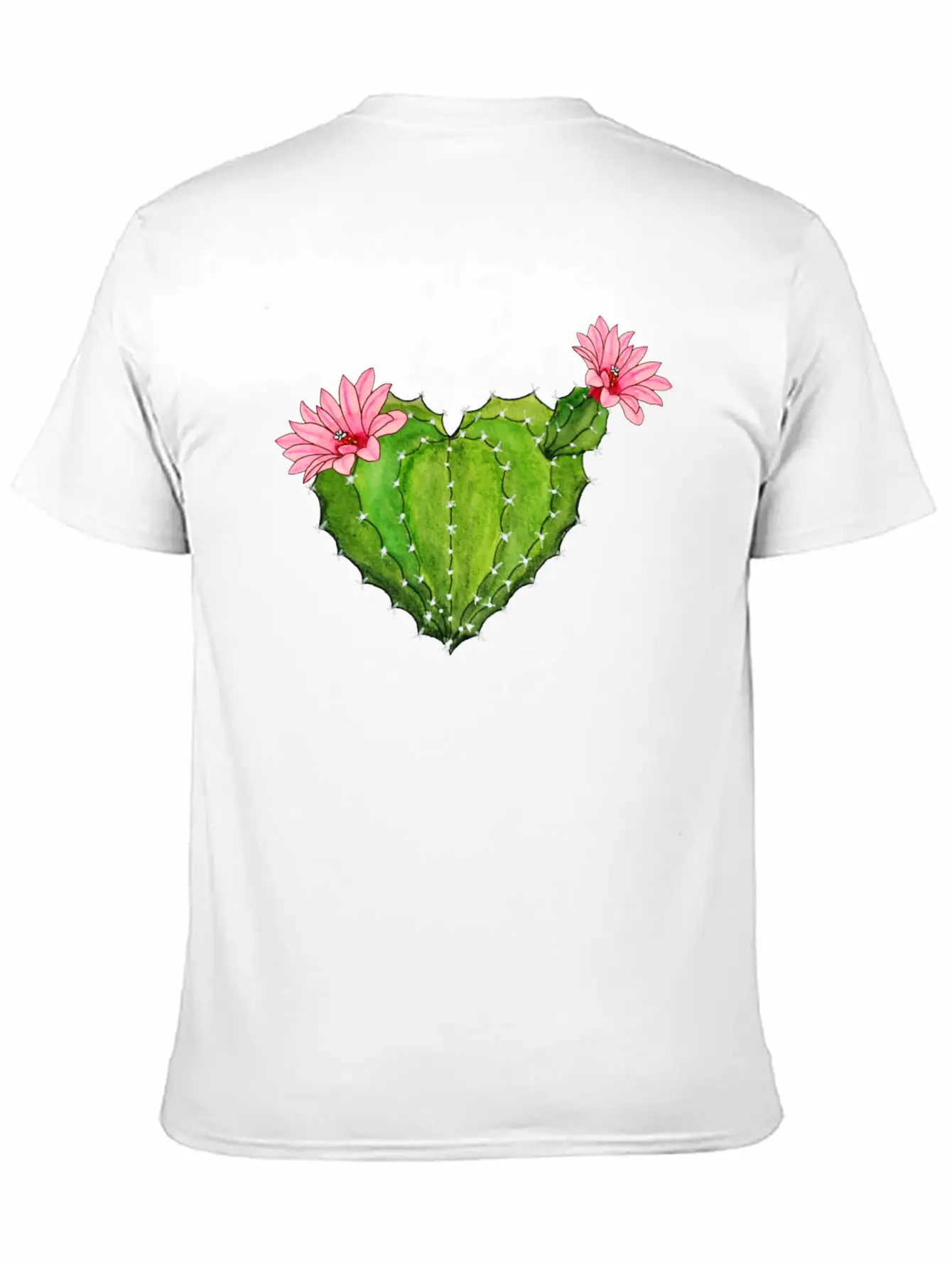 Cactus Heart - Cactus Blossoms - Flower - Cactus Basic Graphic T-Shirt ¨C Daily Comfort In Soft Cotton