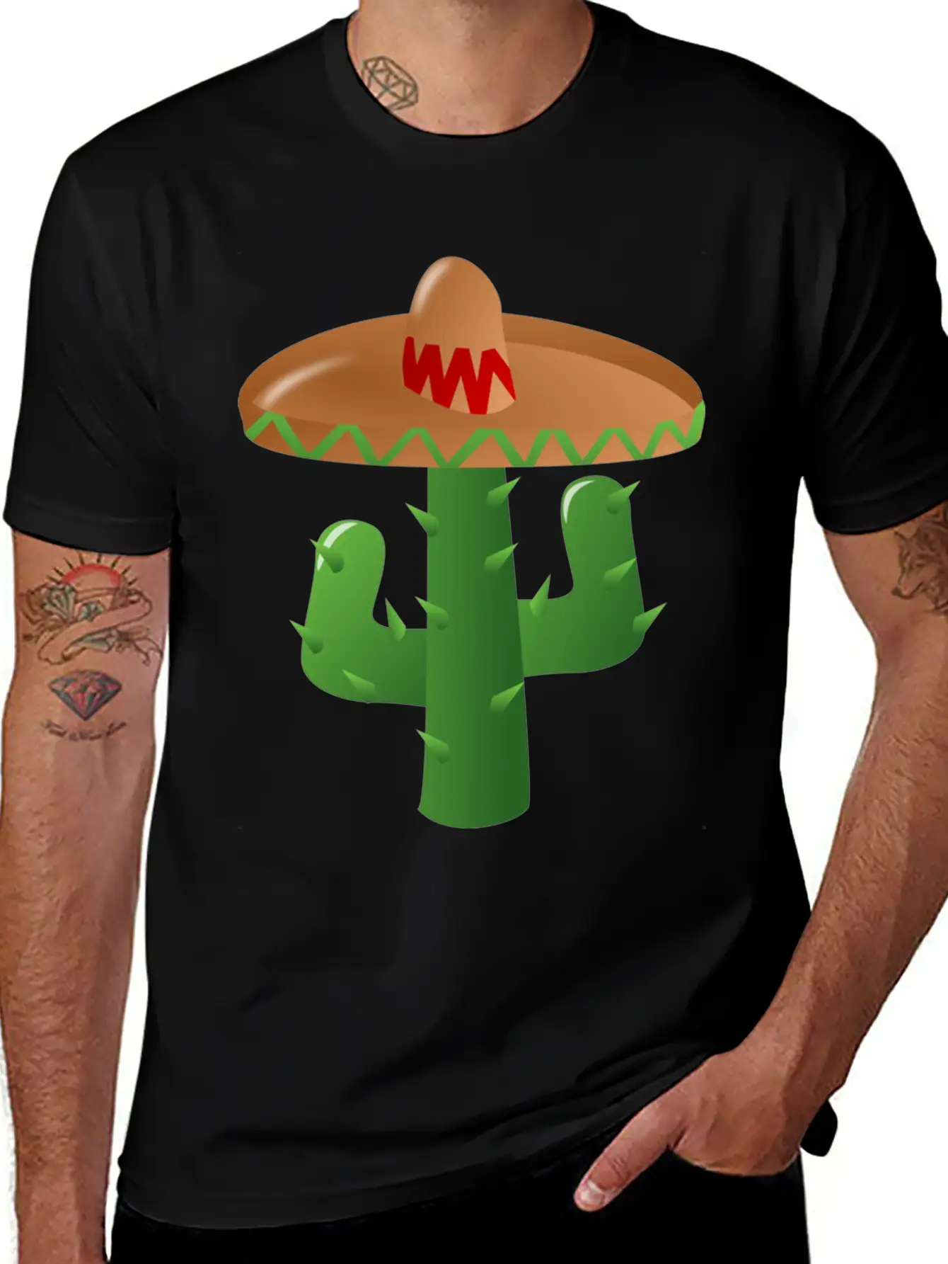 Cactus Mexican Essential Cotton Tee For Daily Outfits ¨C Unisex Style