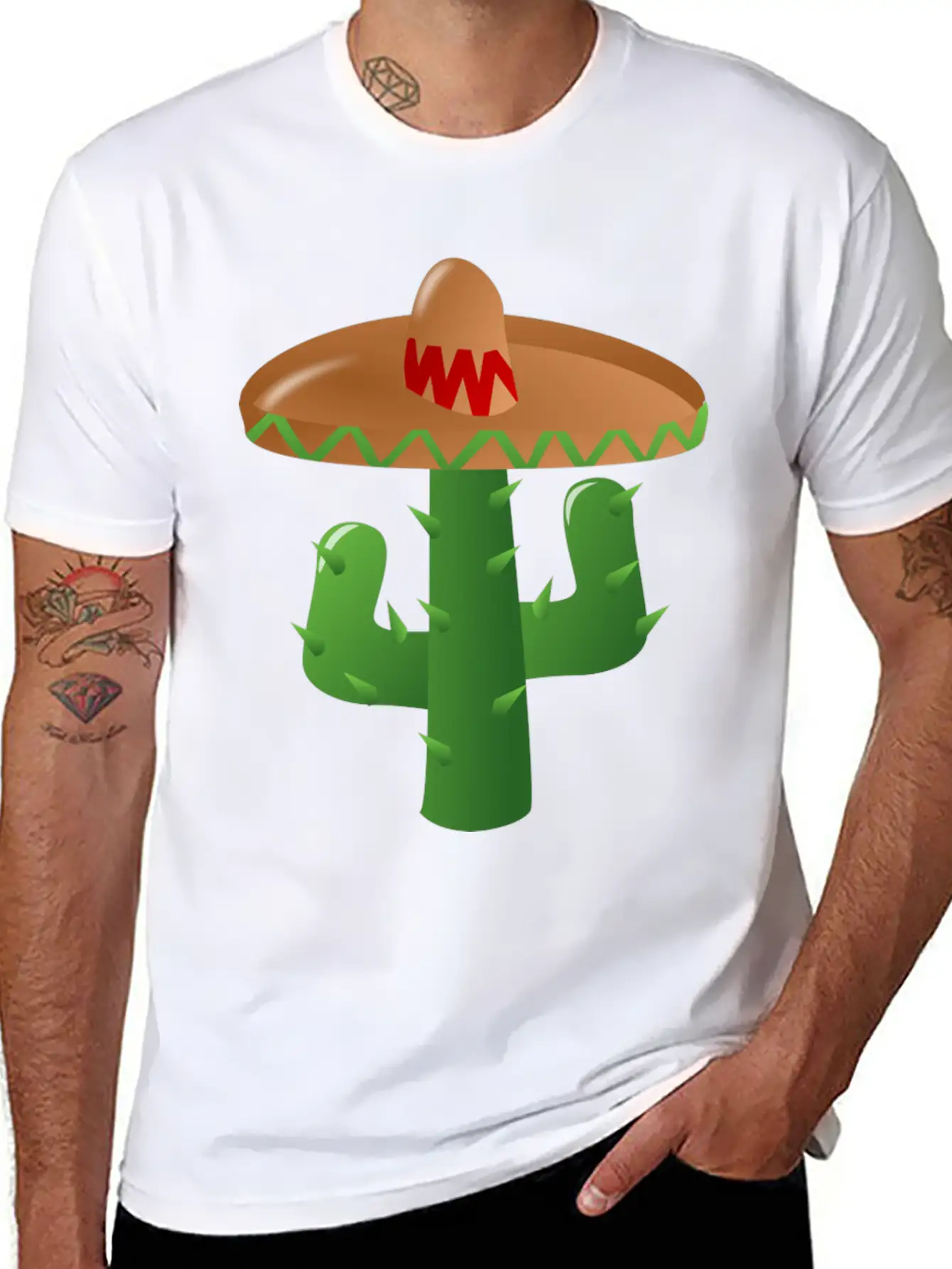 Cactus Mexican Essential Cotton Tee For Daily Outfits ¨C Unisex Style
