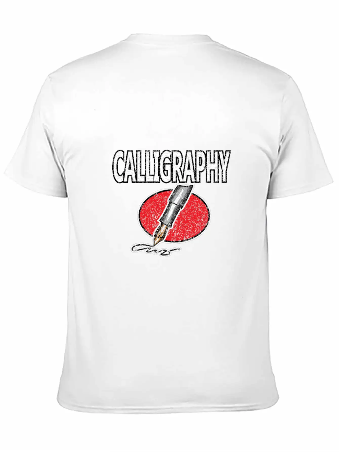Calligraphy Writing Soft Cotton Short Sleeve Tee ¨C Unisex Wardrobe Staple